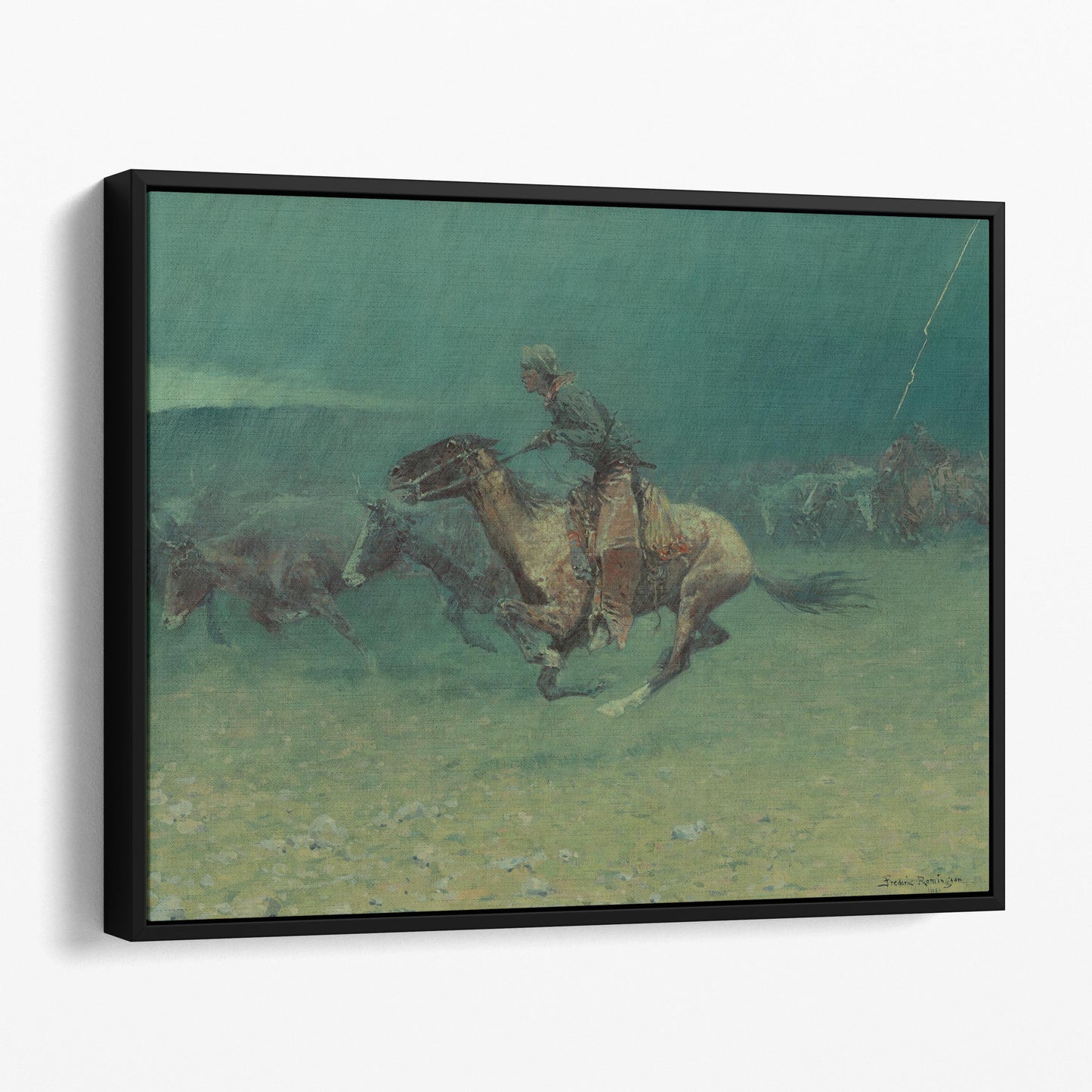 The Stampede by Frederic Remington