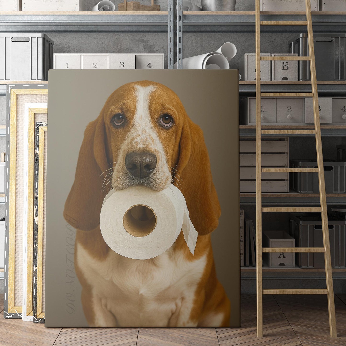 Basset Hound Dog Toilet Paper