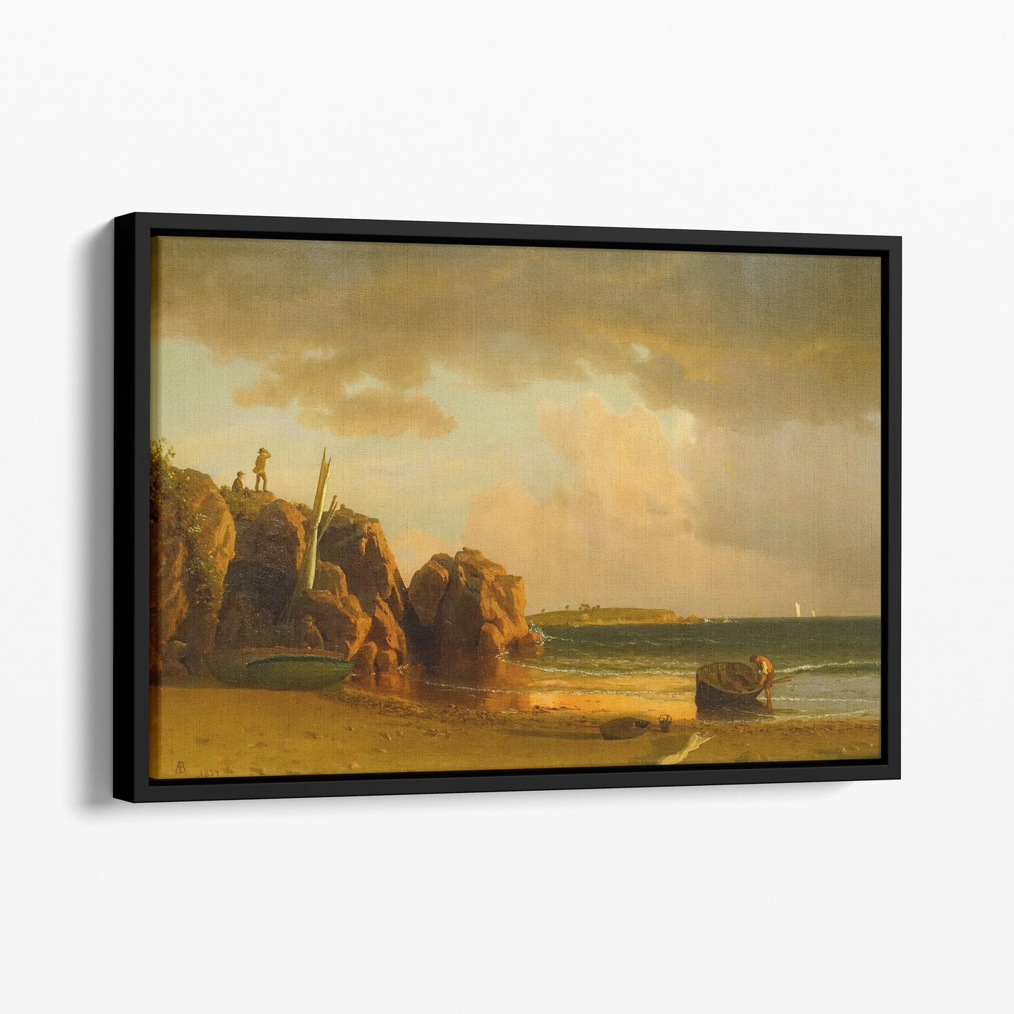 View Near Newport 1859 by Albert Bierstadt