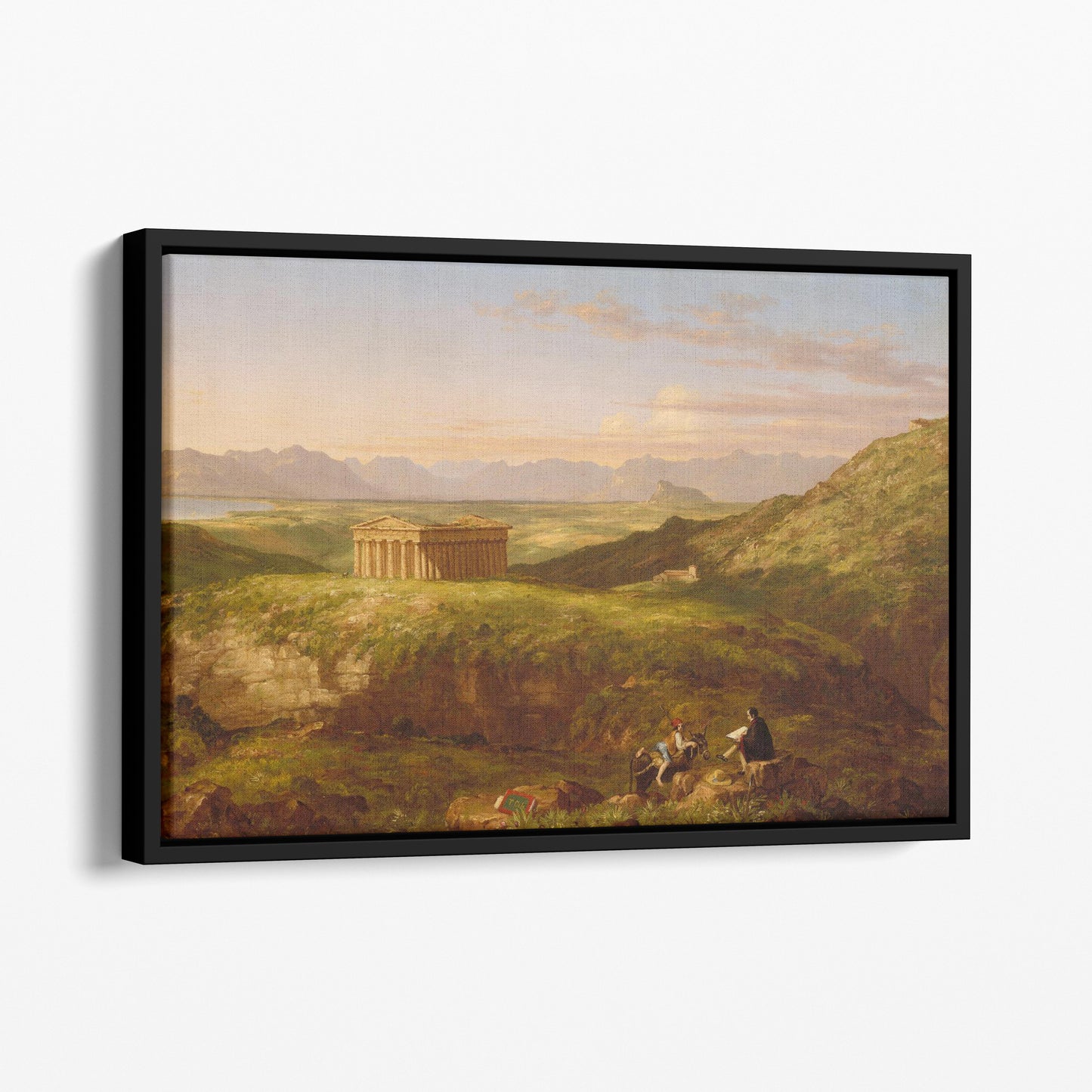 The Temple of Segesta with the Artist Sketching 1843 - Thomas Cole