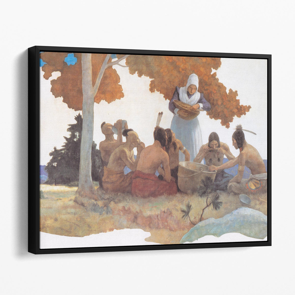 Thanksgiving with Indians - NC Wyeth