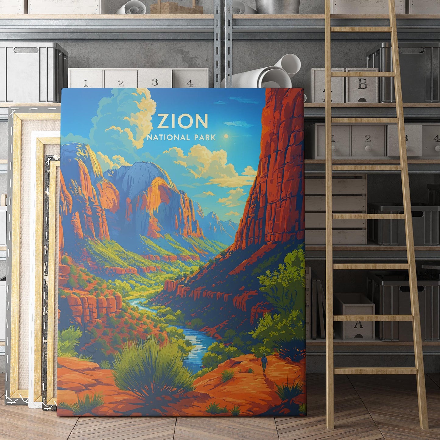Zion National Park Travel Poster