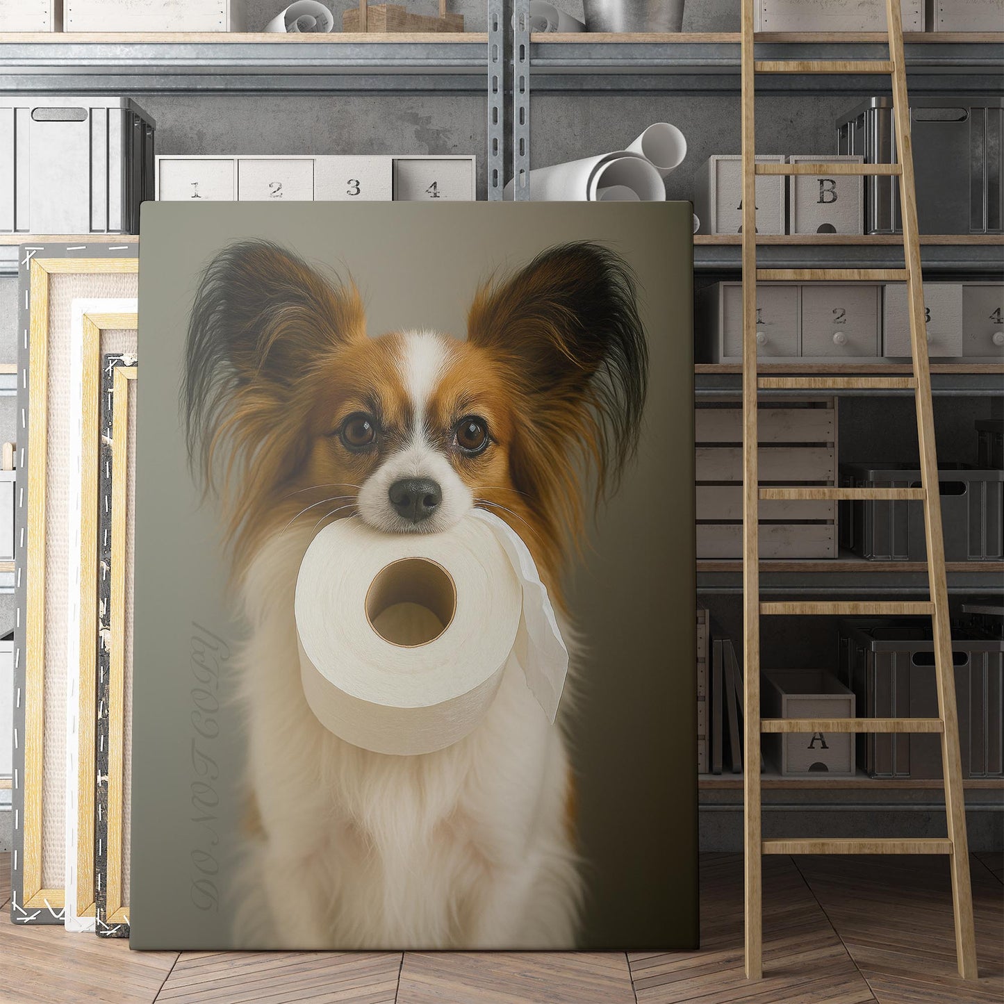Papillon Dog Toilet Paper