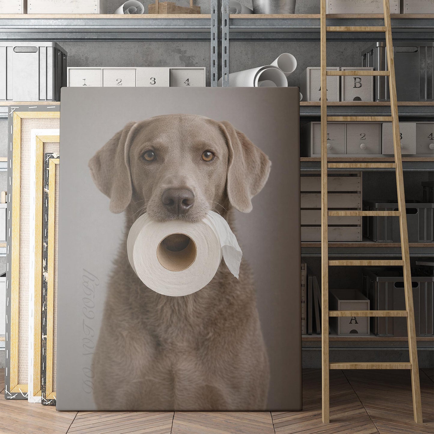 Weimaraner Dog Toilet Paper