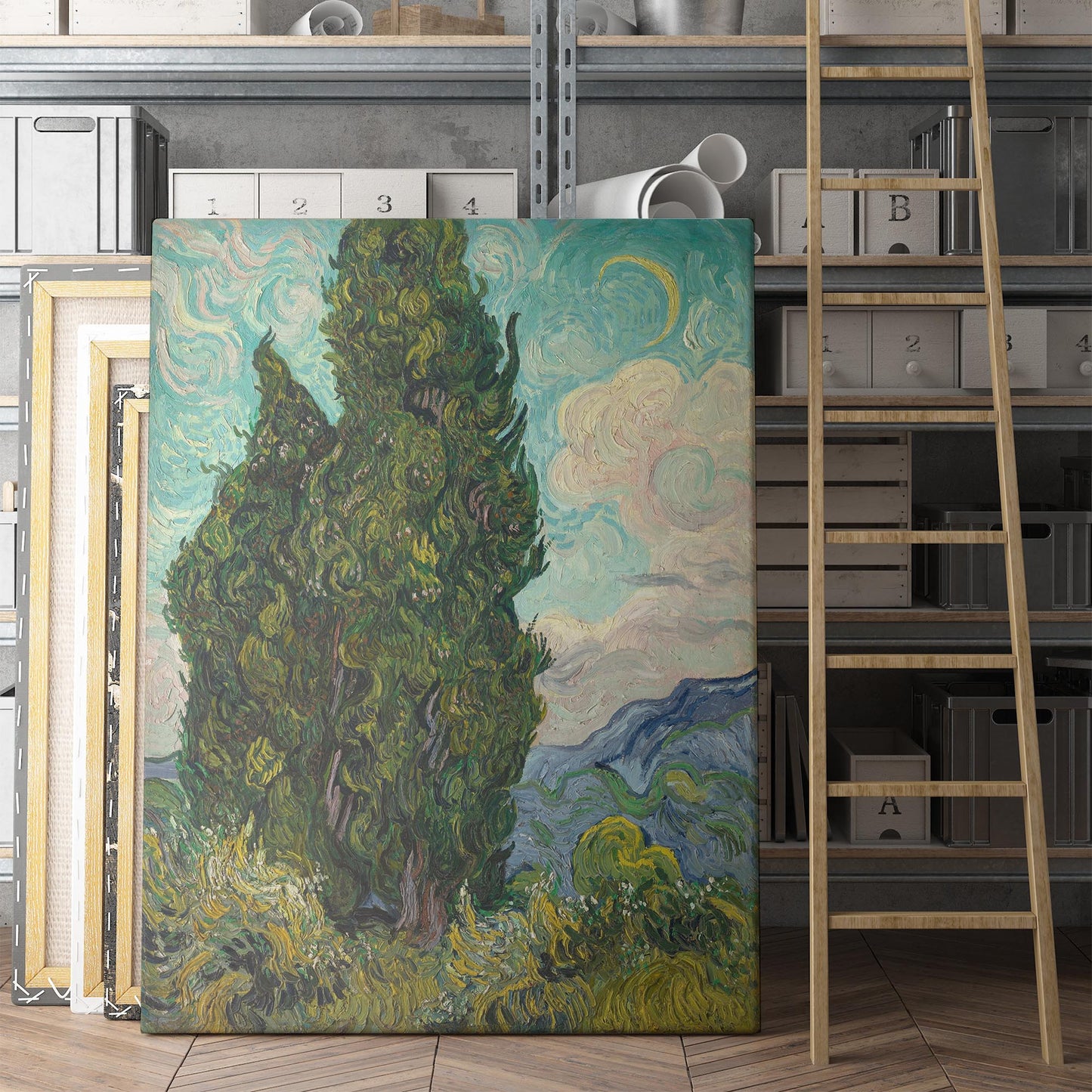 Cypresses 1889 - Vincent van Gogh