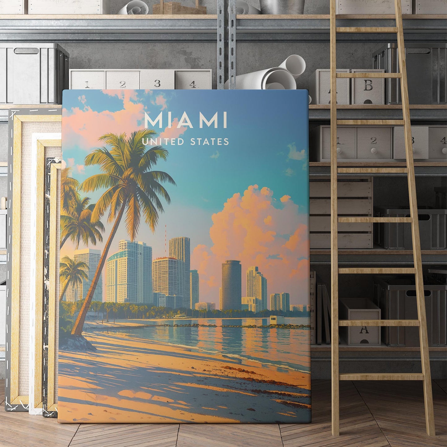 Miami Vintage Travel Poster