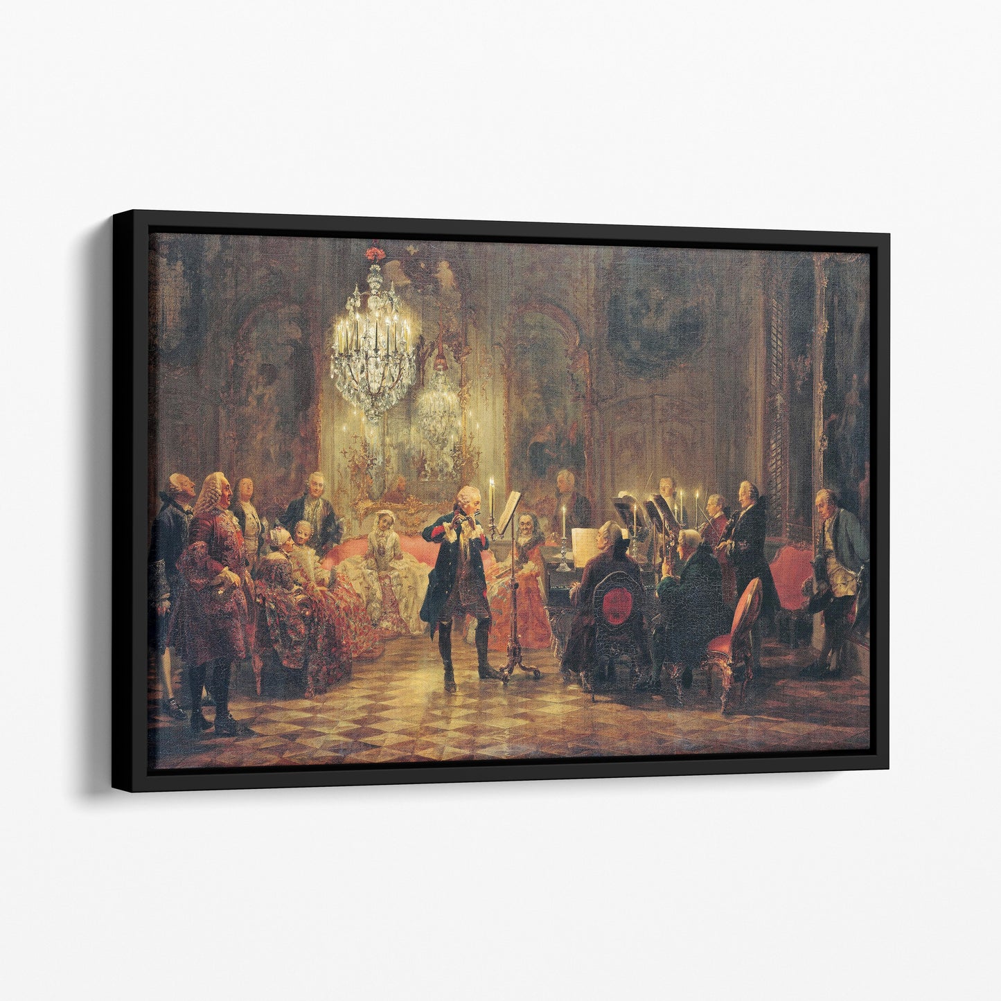 A Flute Concert of Frederick the Great at Sanssouci 1852 - Adolph von Menzel