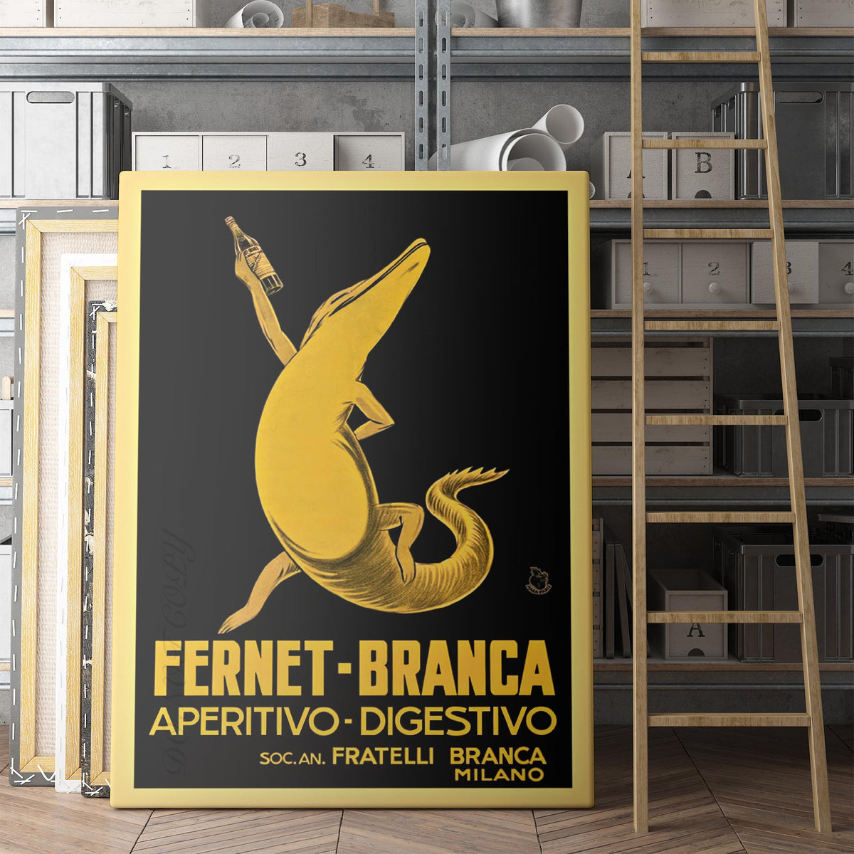 Fernet Branca Aperitivo Digestivo Alligator Poster