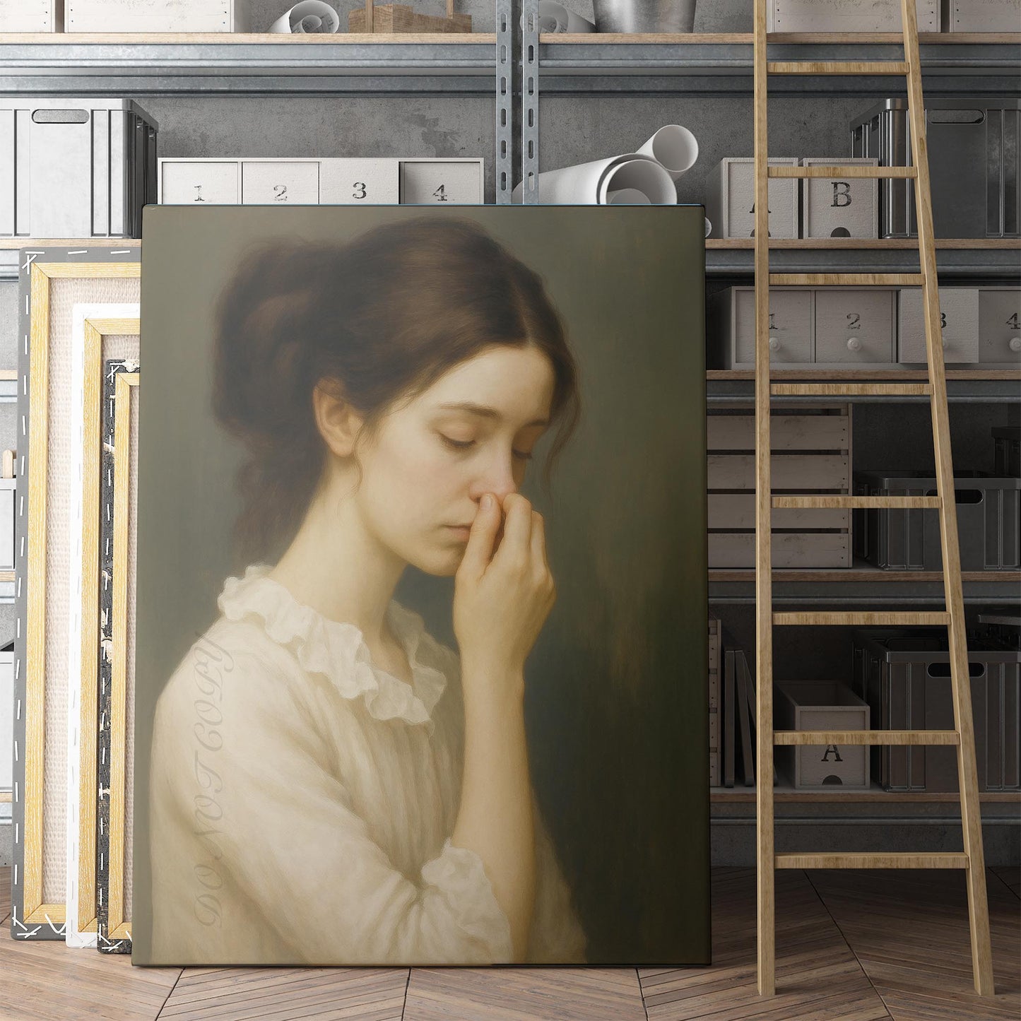 Girl Plugging Her Nose II