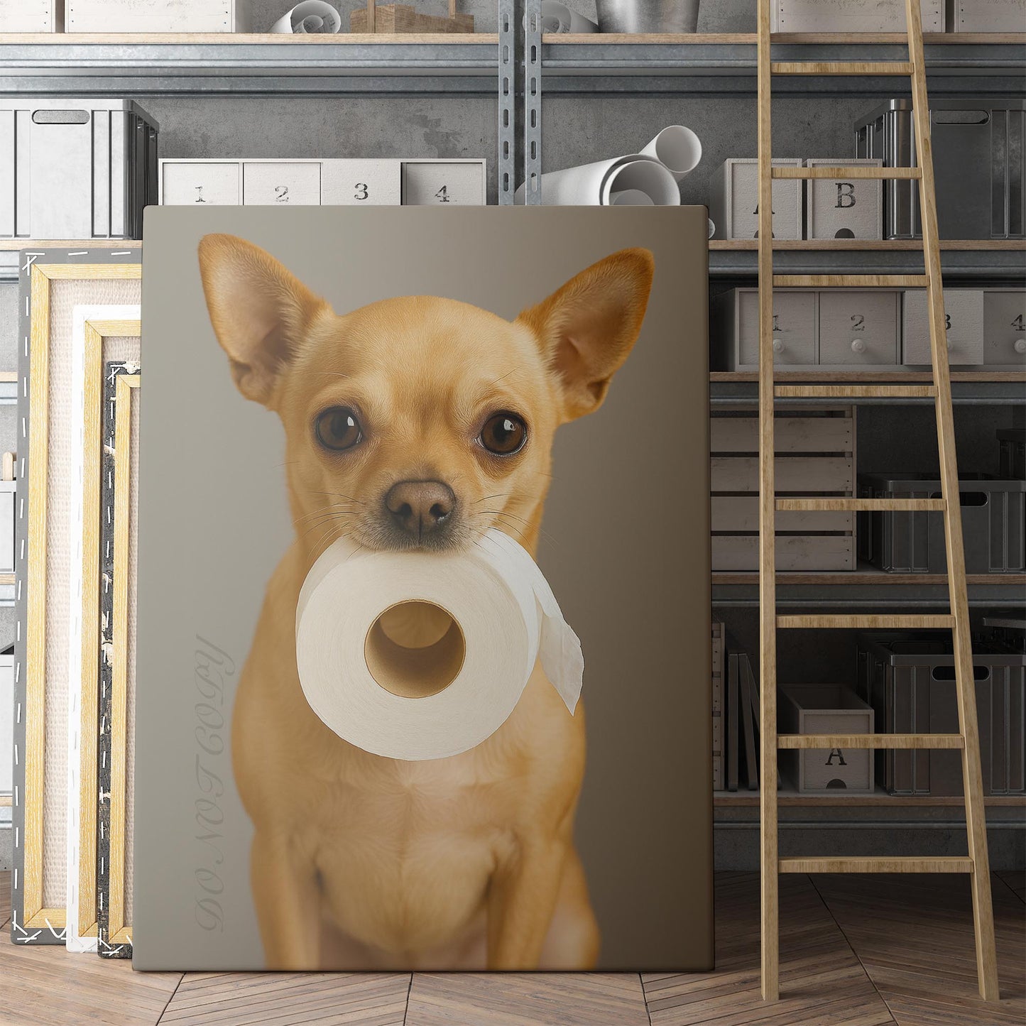 Chihuahua Dog Toilet Paper