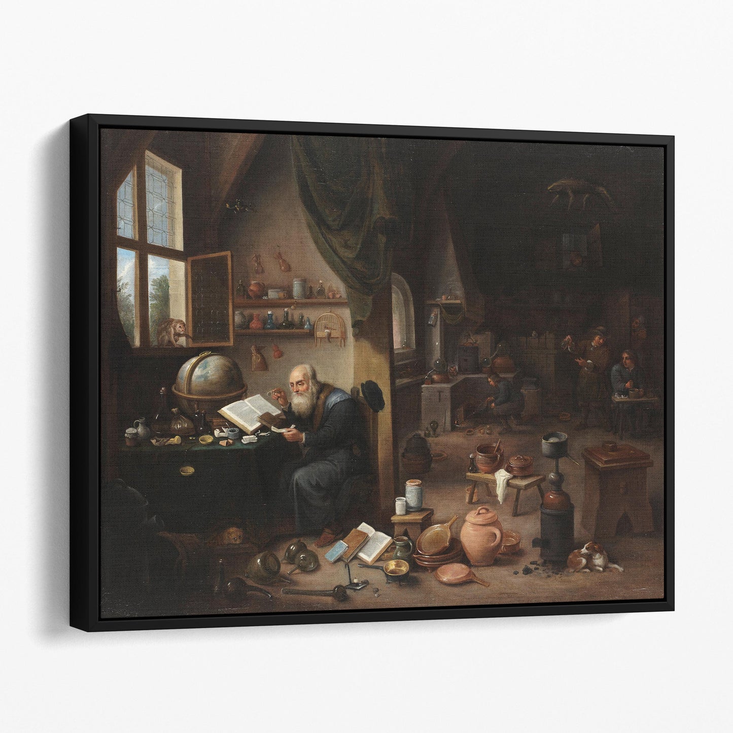 An Alchemist in His Laboratory by David The Younger Teniers