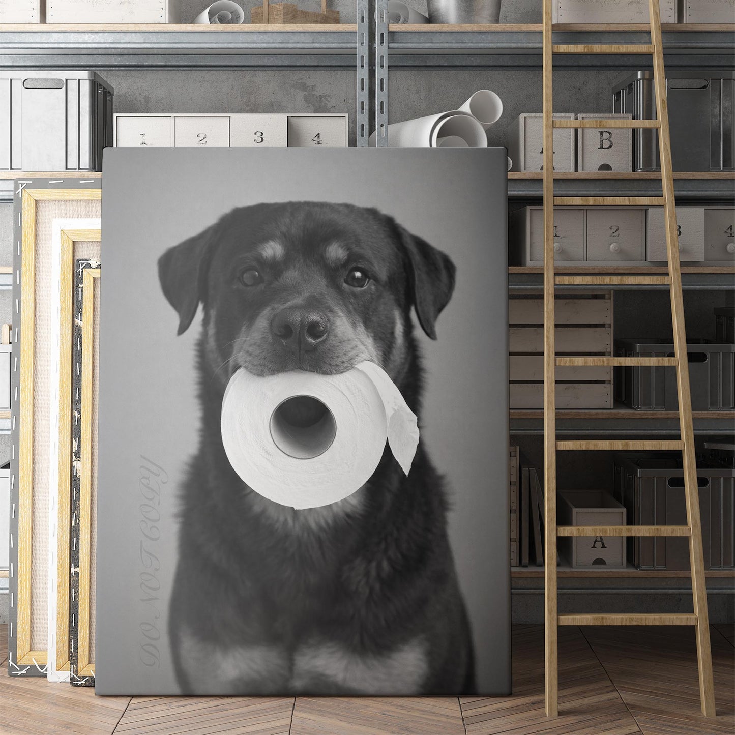 Rottweiler Dog Toilet Paper
