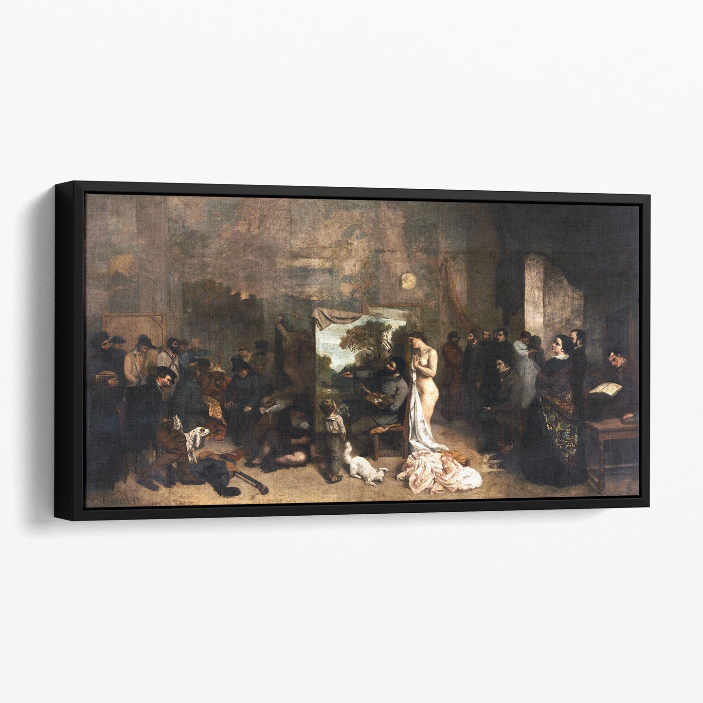 The Artist's Studio 1855 by Gustave Courbet