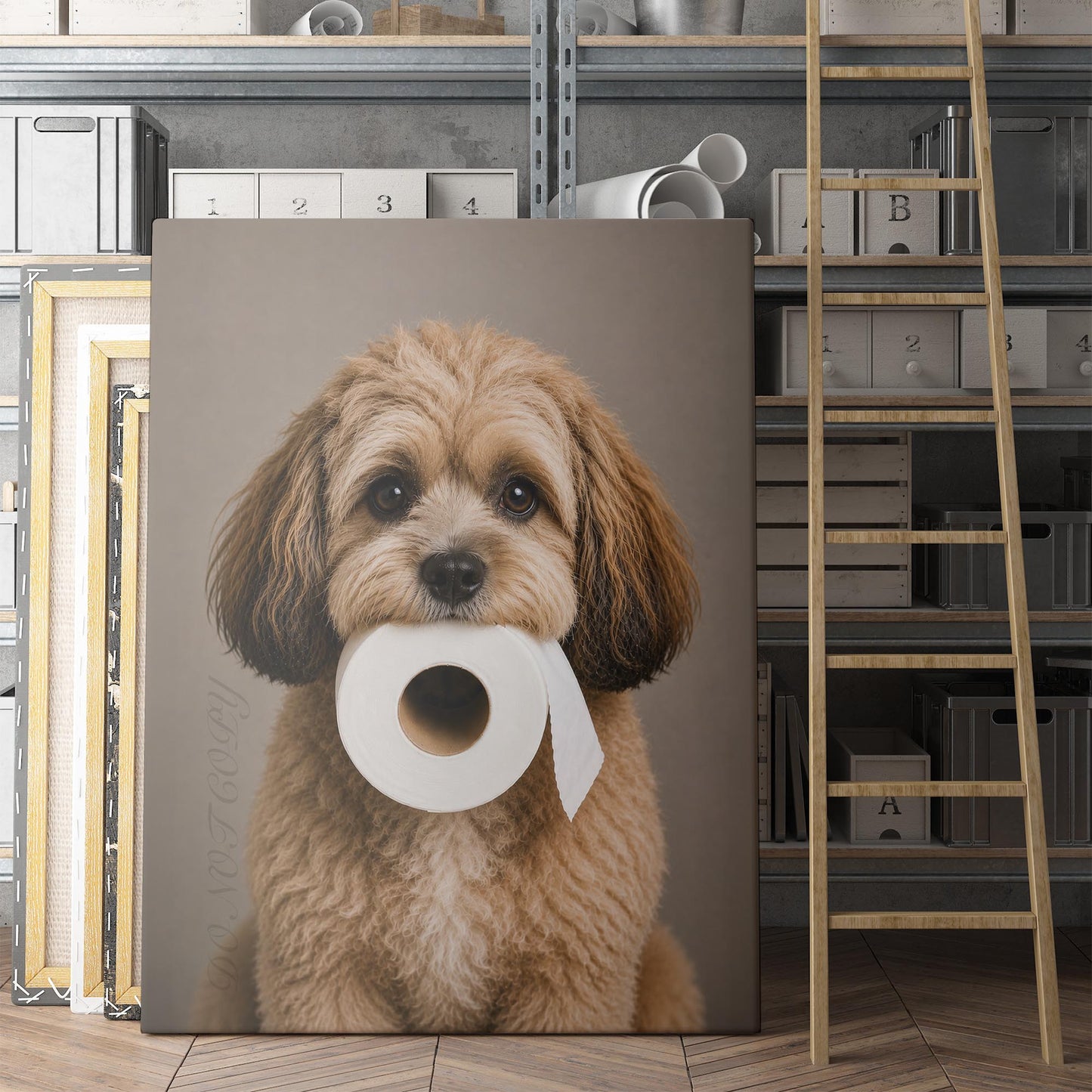 Shih-poo Dog Toilet Paper