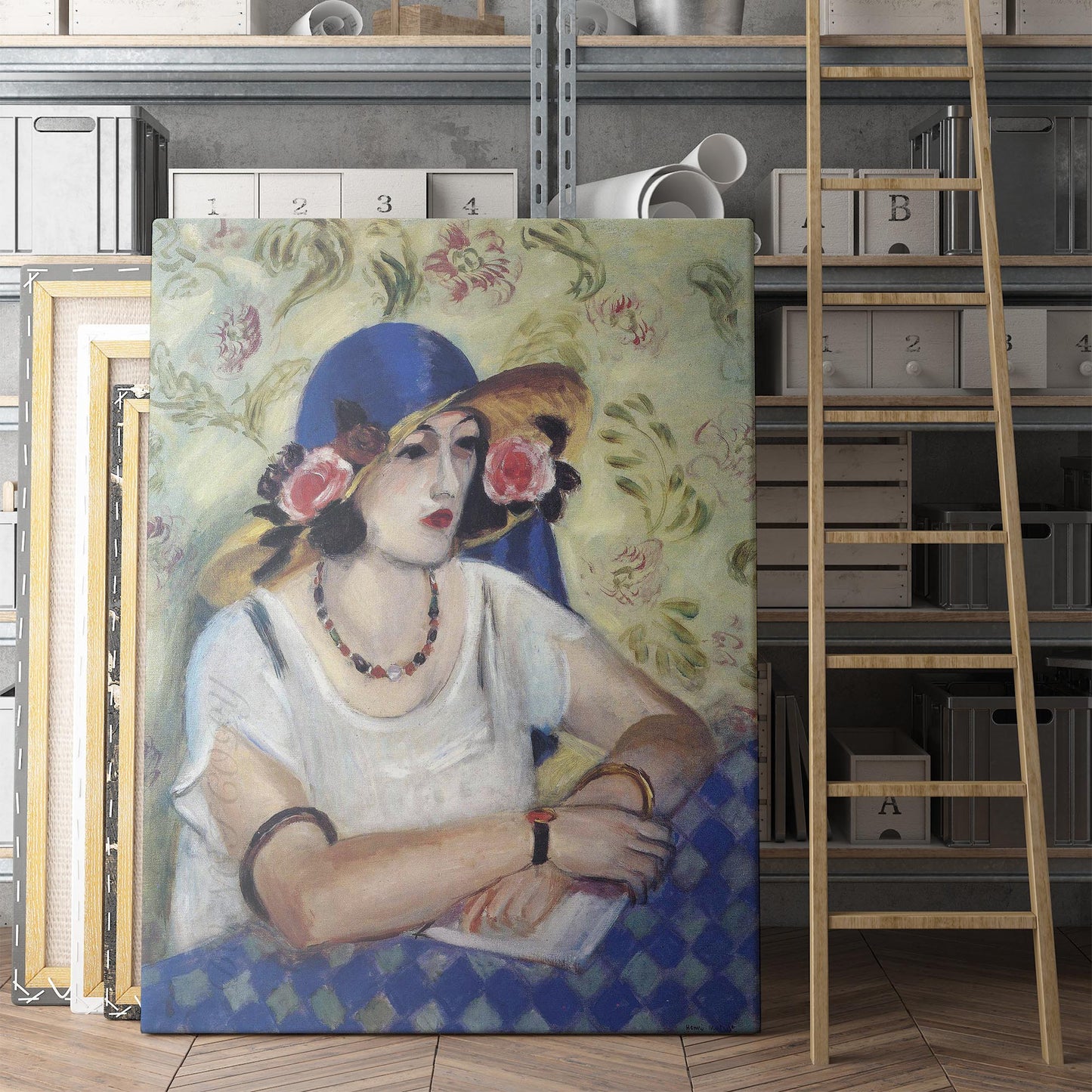 The Lady in the Blue Hat by Henri Matisse