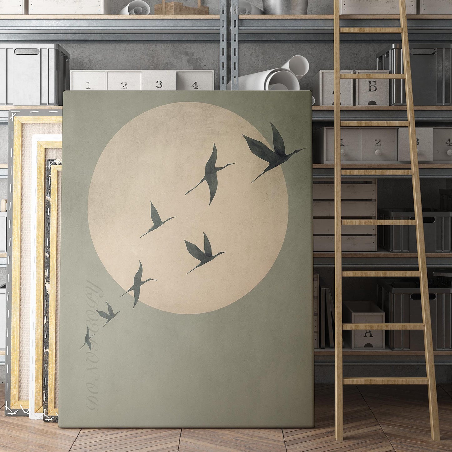 Birds Over Japandi Sun