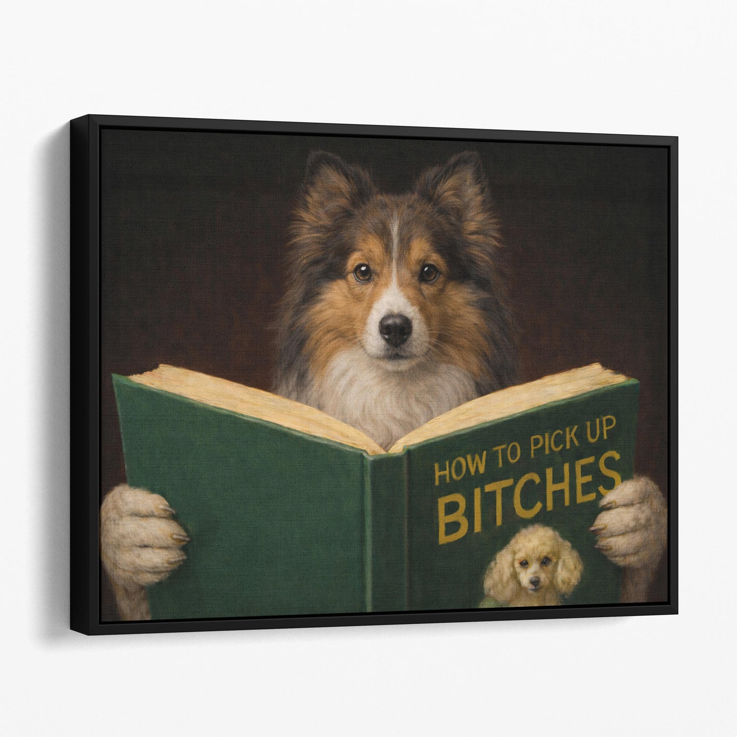Shetland Sheepdog Reading Dog Dating Book
