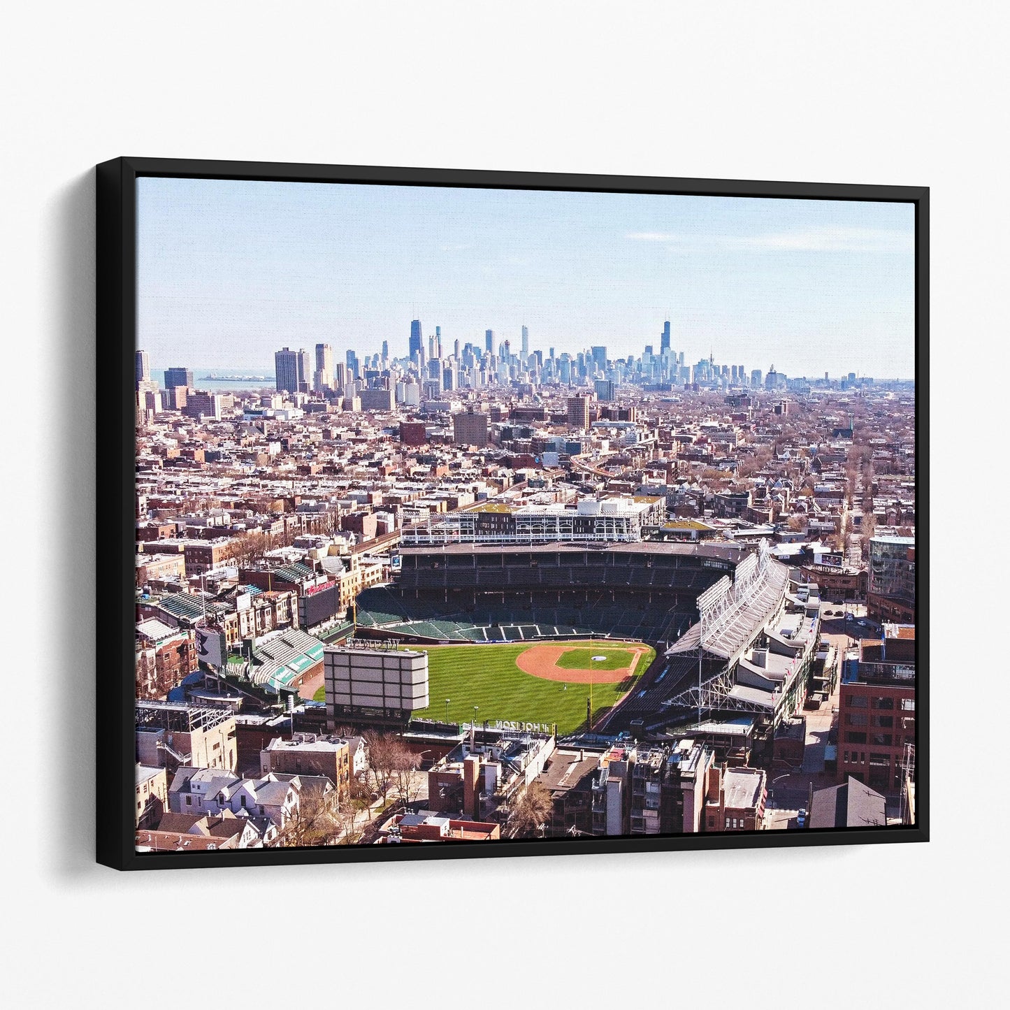 Wrigley Field & Chicago Skyline