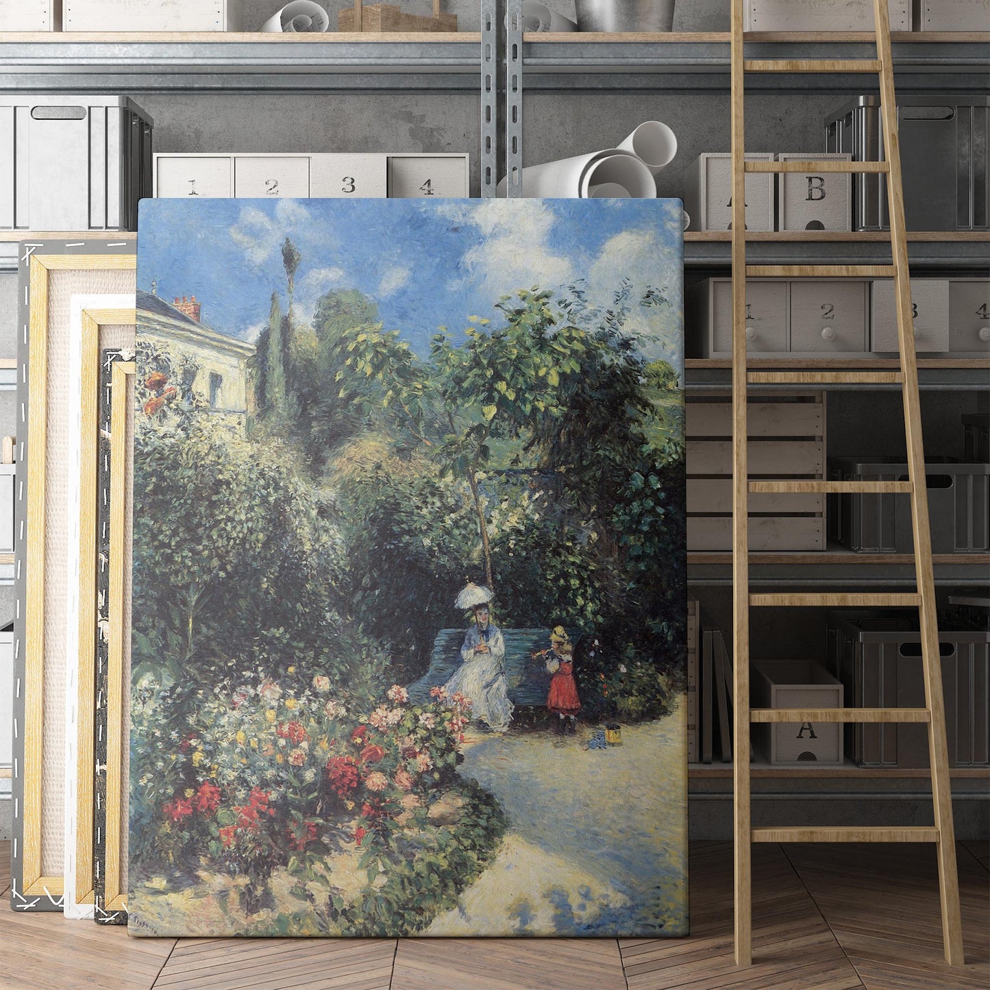 The Garden of Pontoise by Camille Pissarro