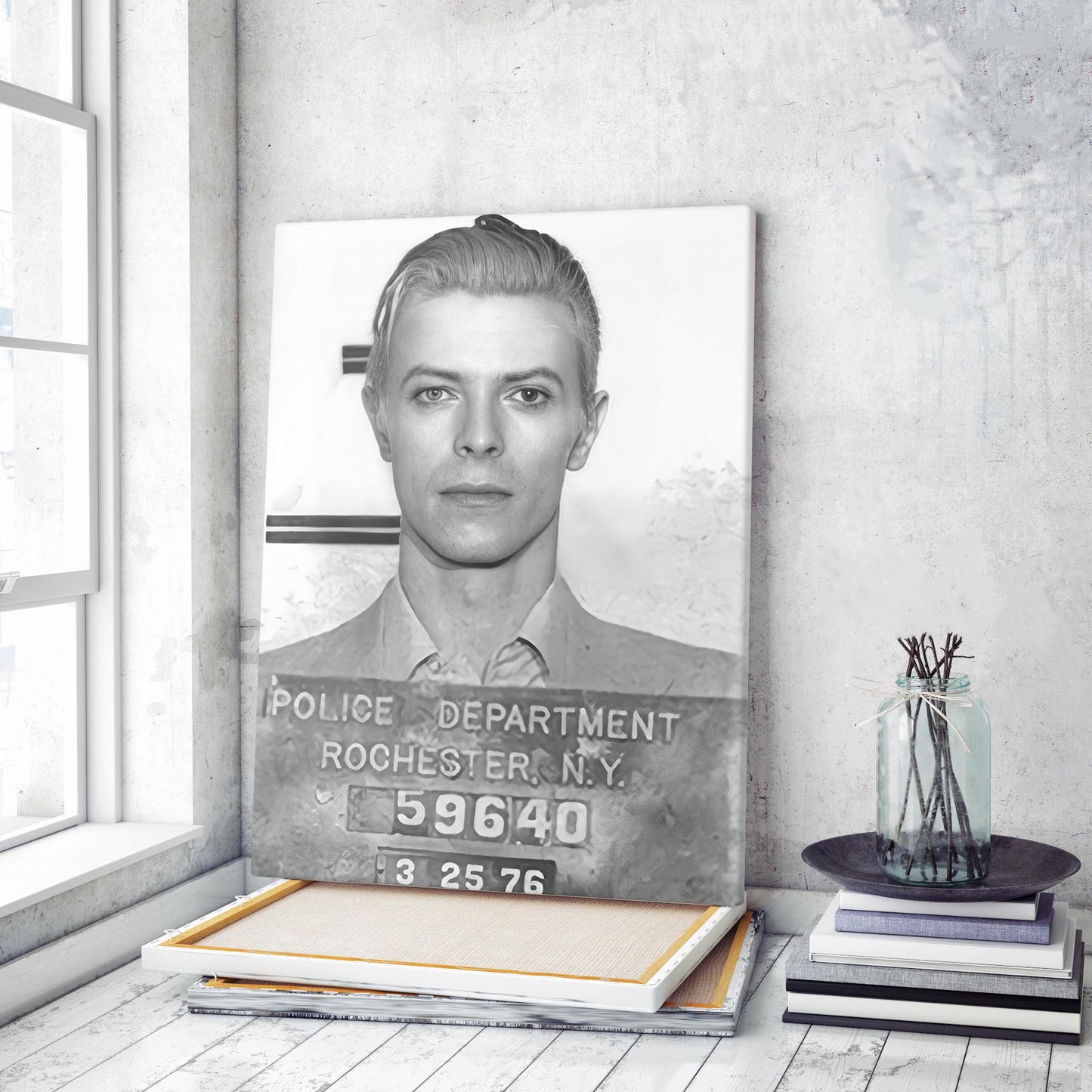 David Bowie Prison Mug Shot