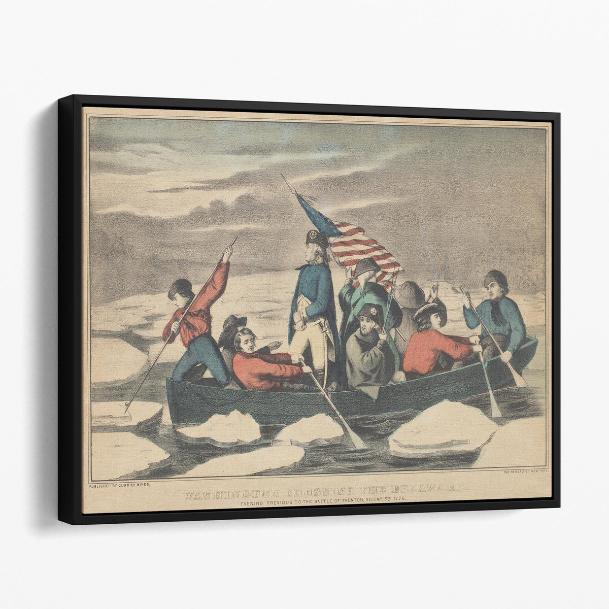 Washington Crossing the Delaware - Currier and Ives