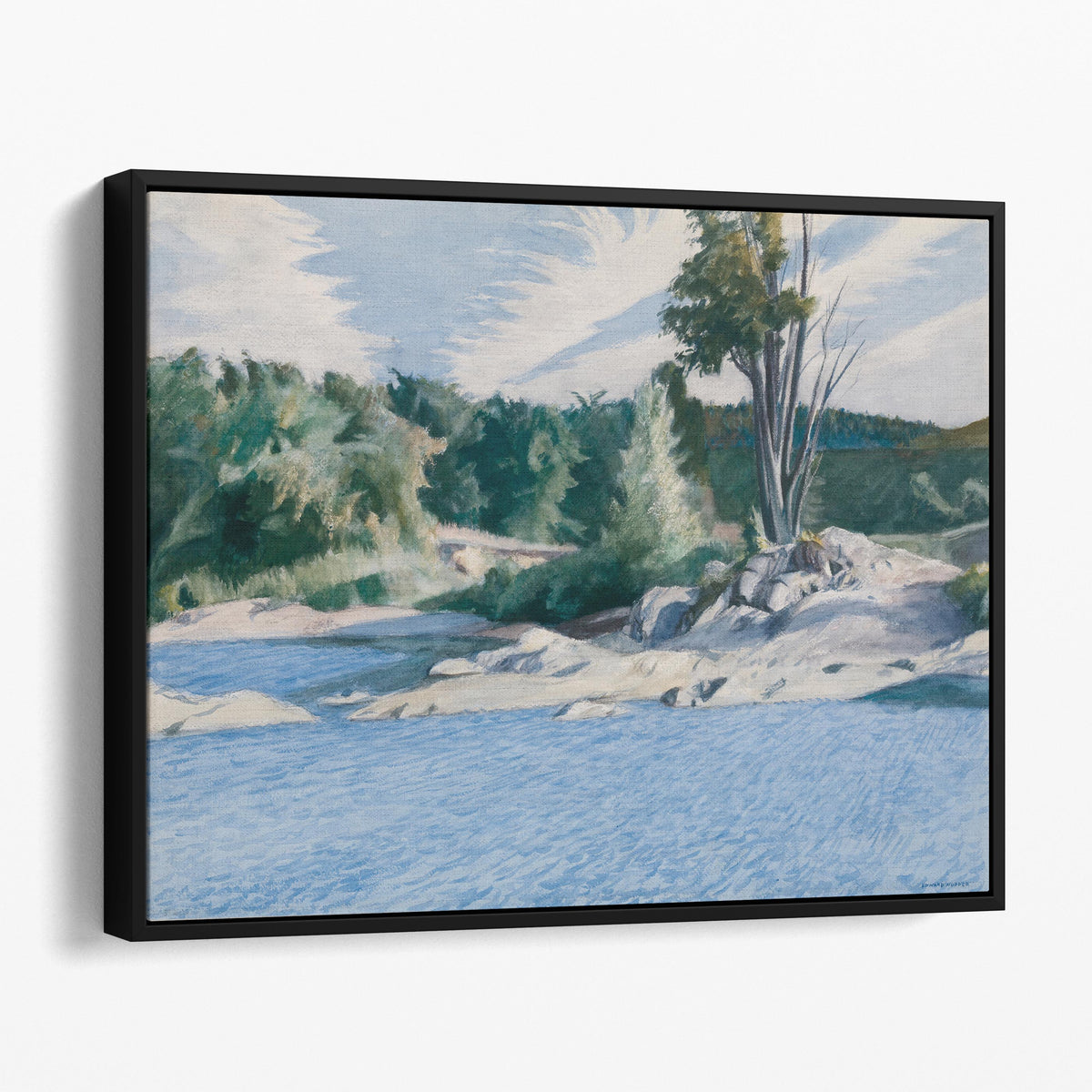 White River at Sharon, 1937 by Edward Hopper
