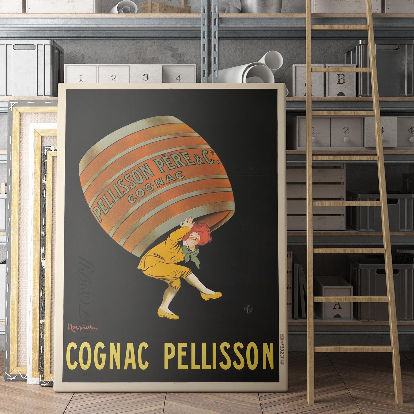 Cognac Pellisson Vintage Drink Advertising