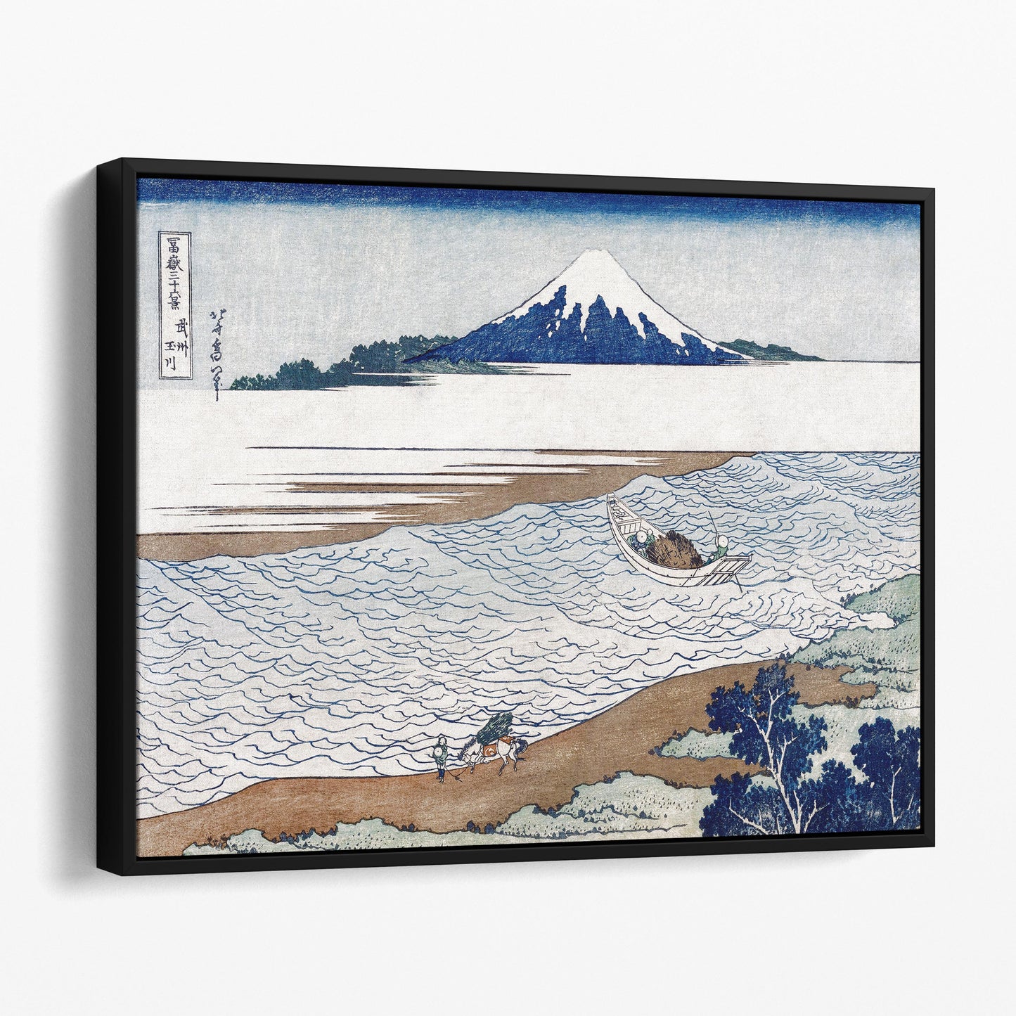 The Jewel River in Musashi Province by Hokusai