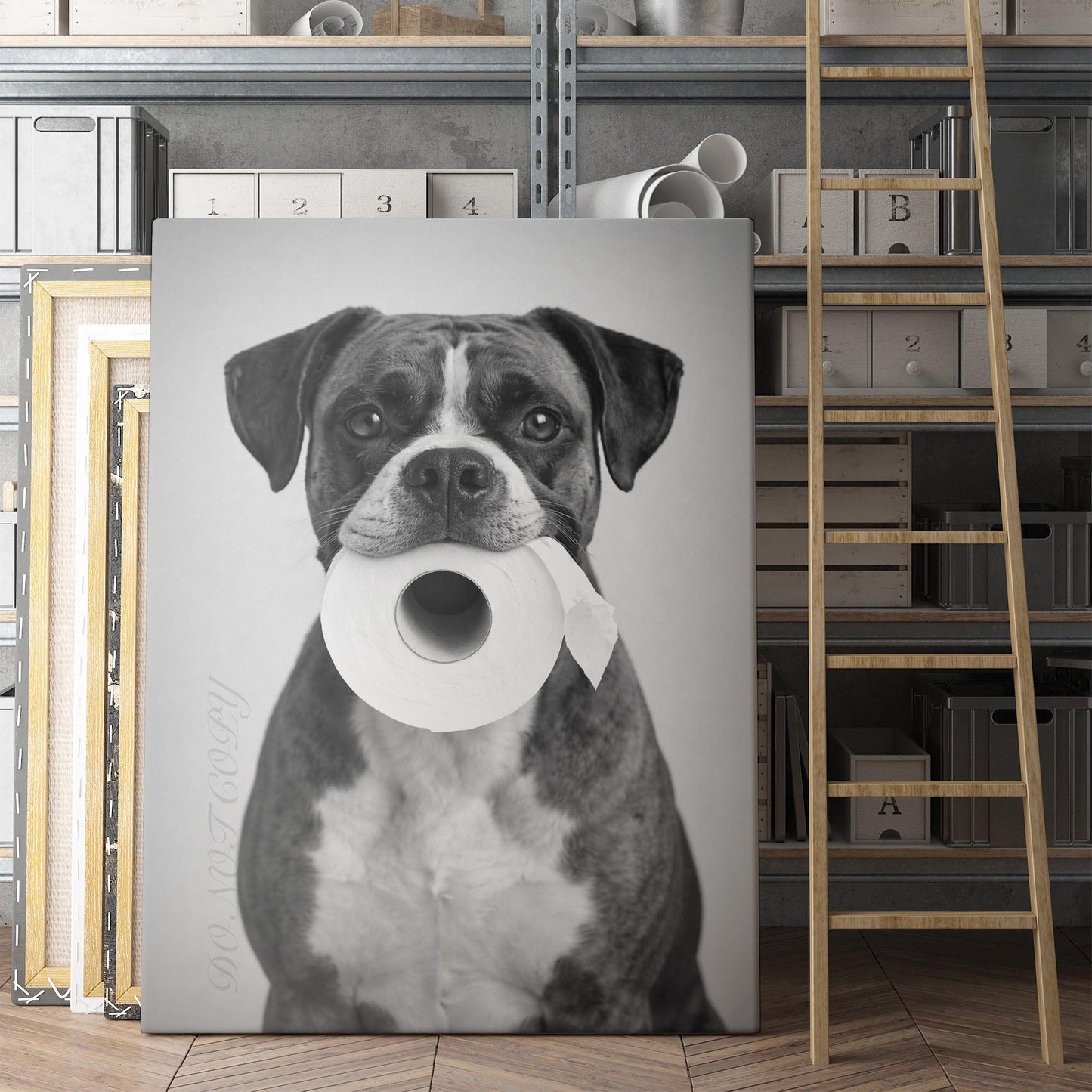 Boxer Dog Toilet Paper