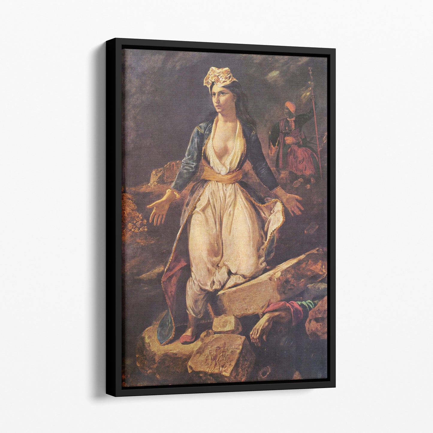 Greece on the Ruins of Missolonghi - Eugene Delacroix
