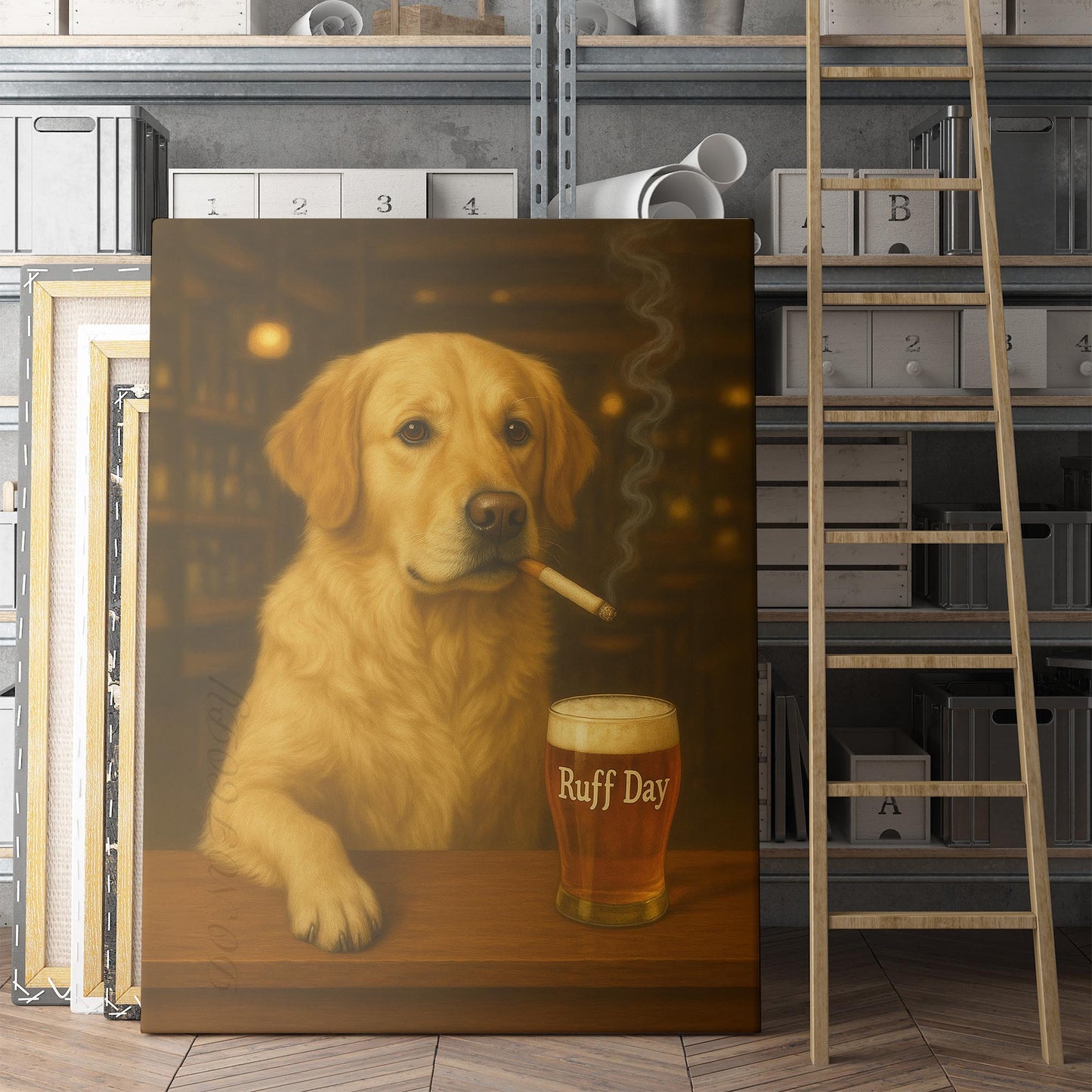 Golden Retriever Dog Ruff Day