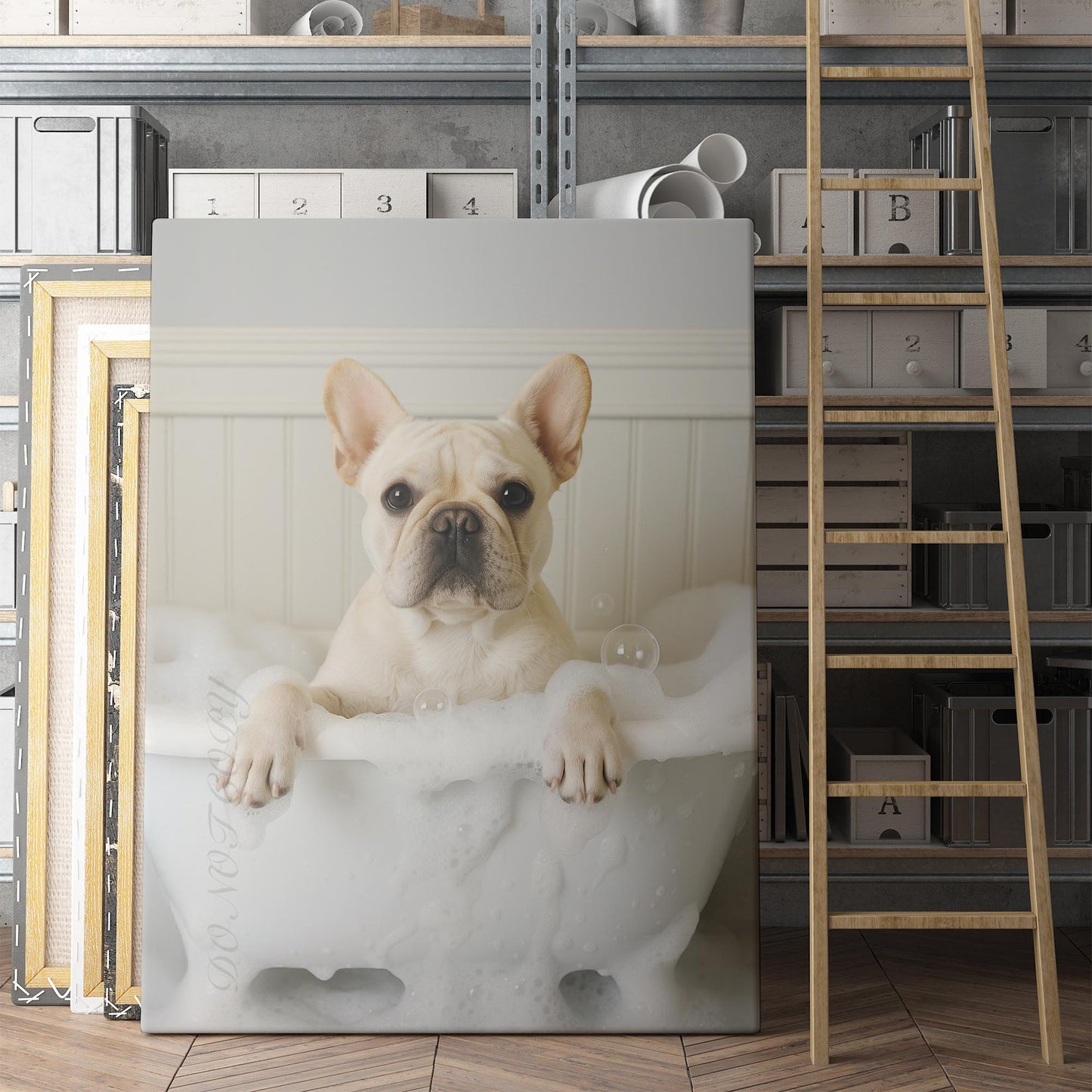 French Bulldog Bubble Bath II
