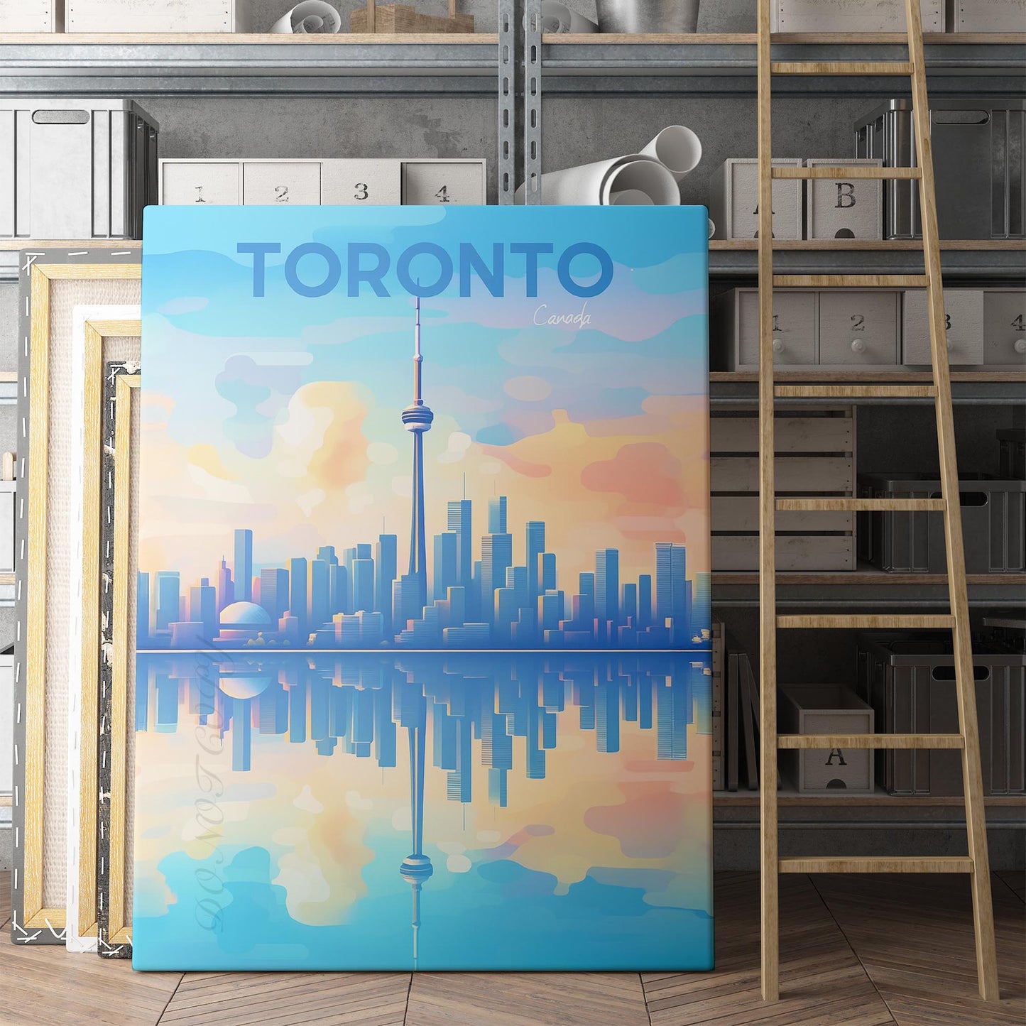 Toronto Canada Vintage Travel Poster