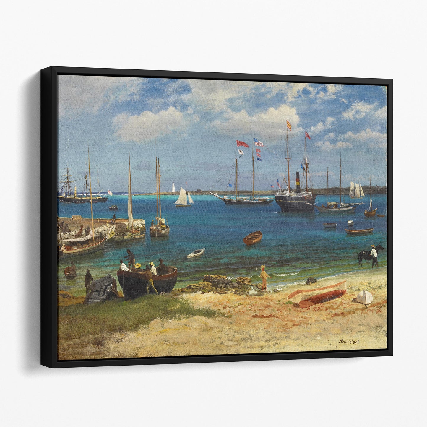 Nassau Harbor After 1877 by Albert Bierstadt
