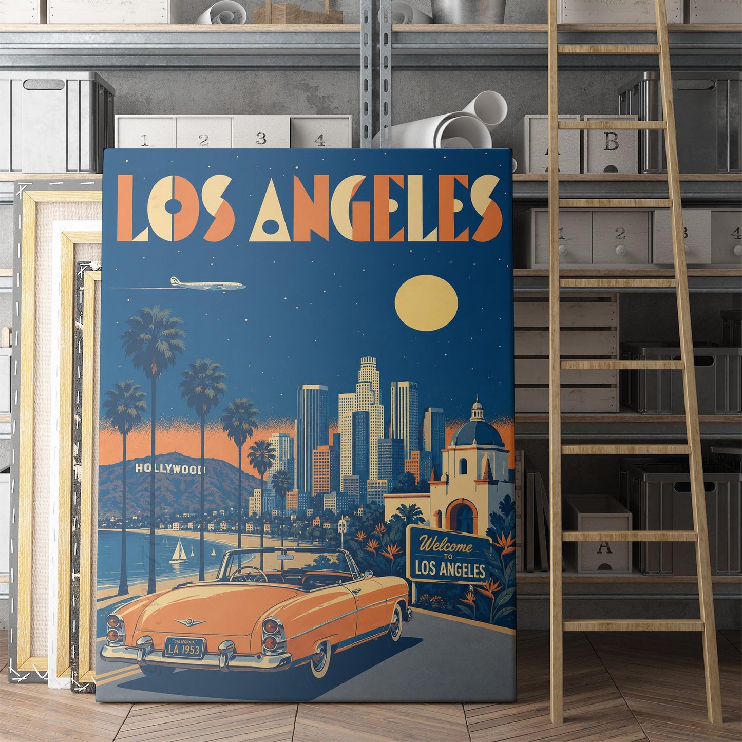 Los Angeles Vintage Travel Poster