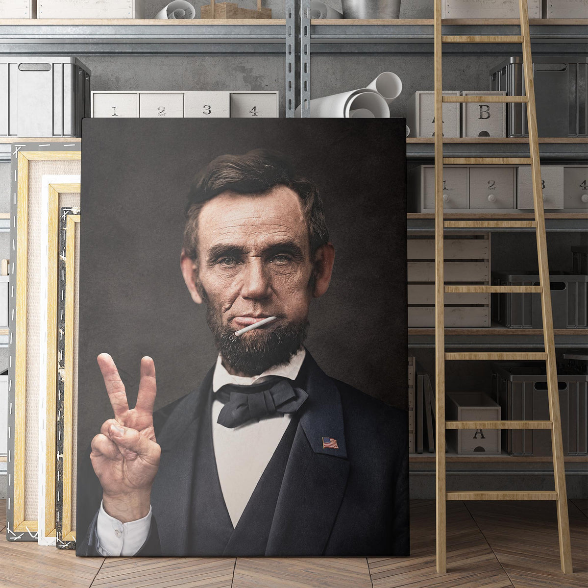 Abraham Lincoln Peace Sign