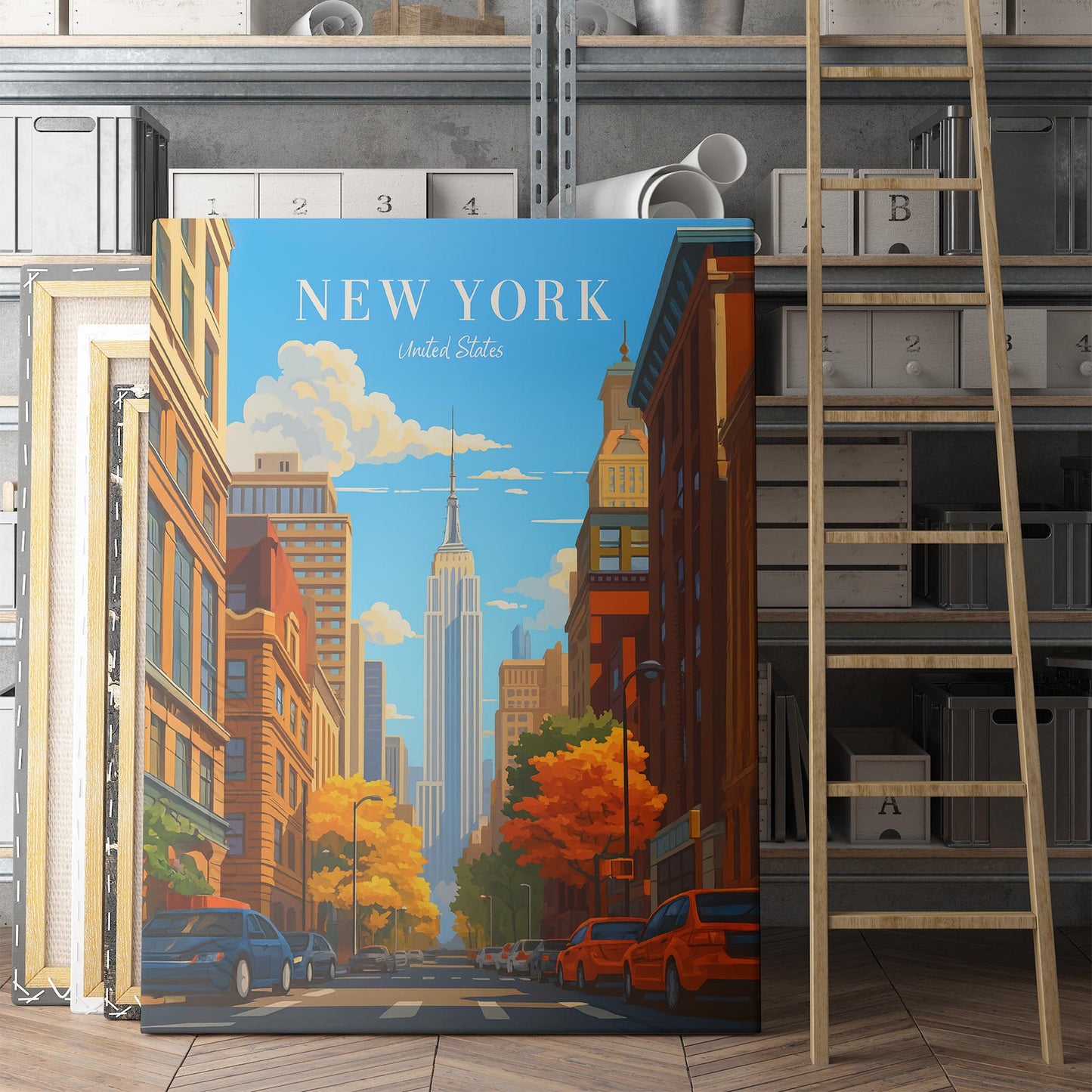New York City Vintage Travel Poster
