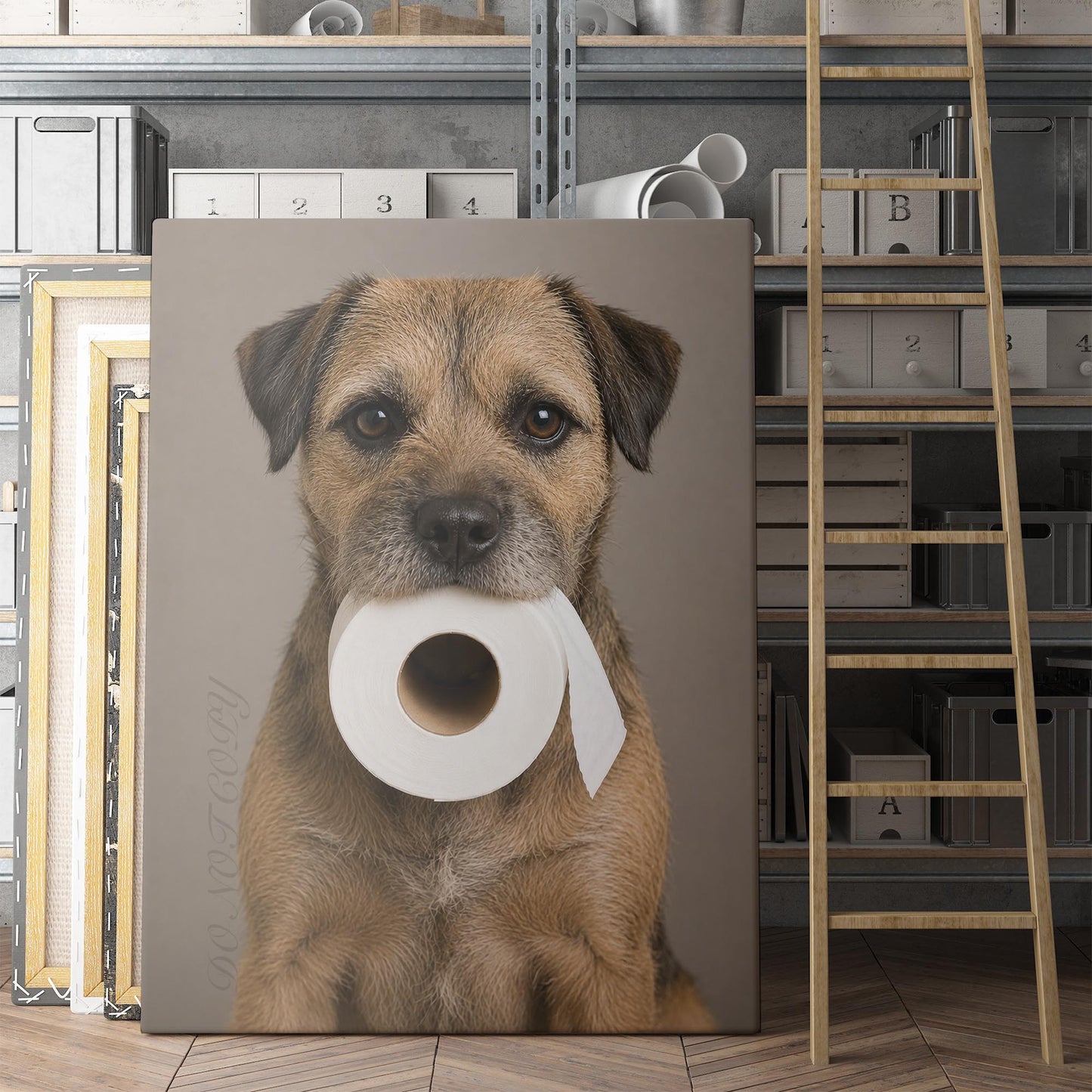 Border Terrier Dog Toilet Paper
