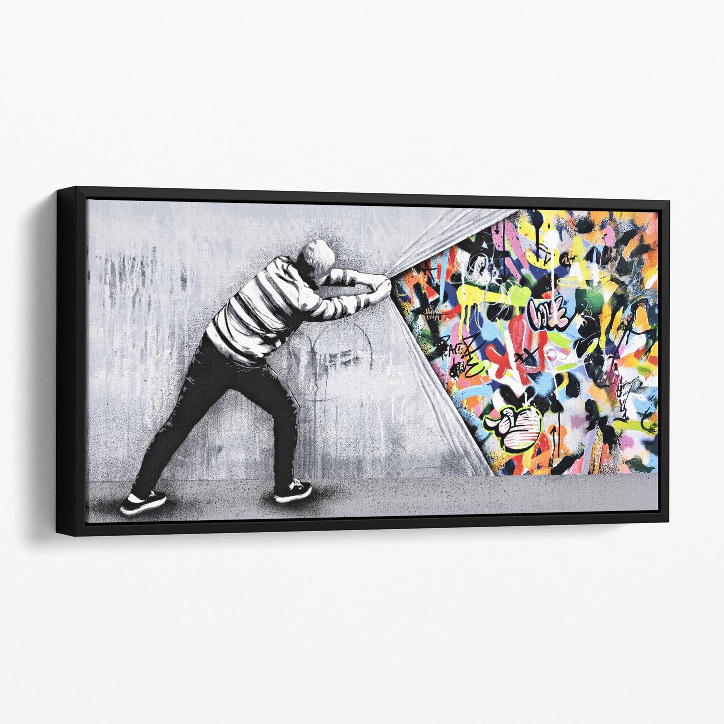 Behind The Curtain Banksy