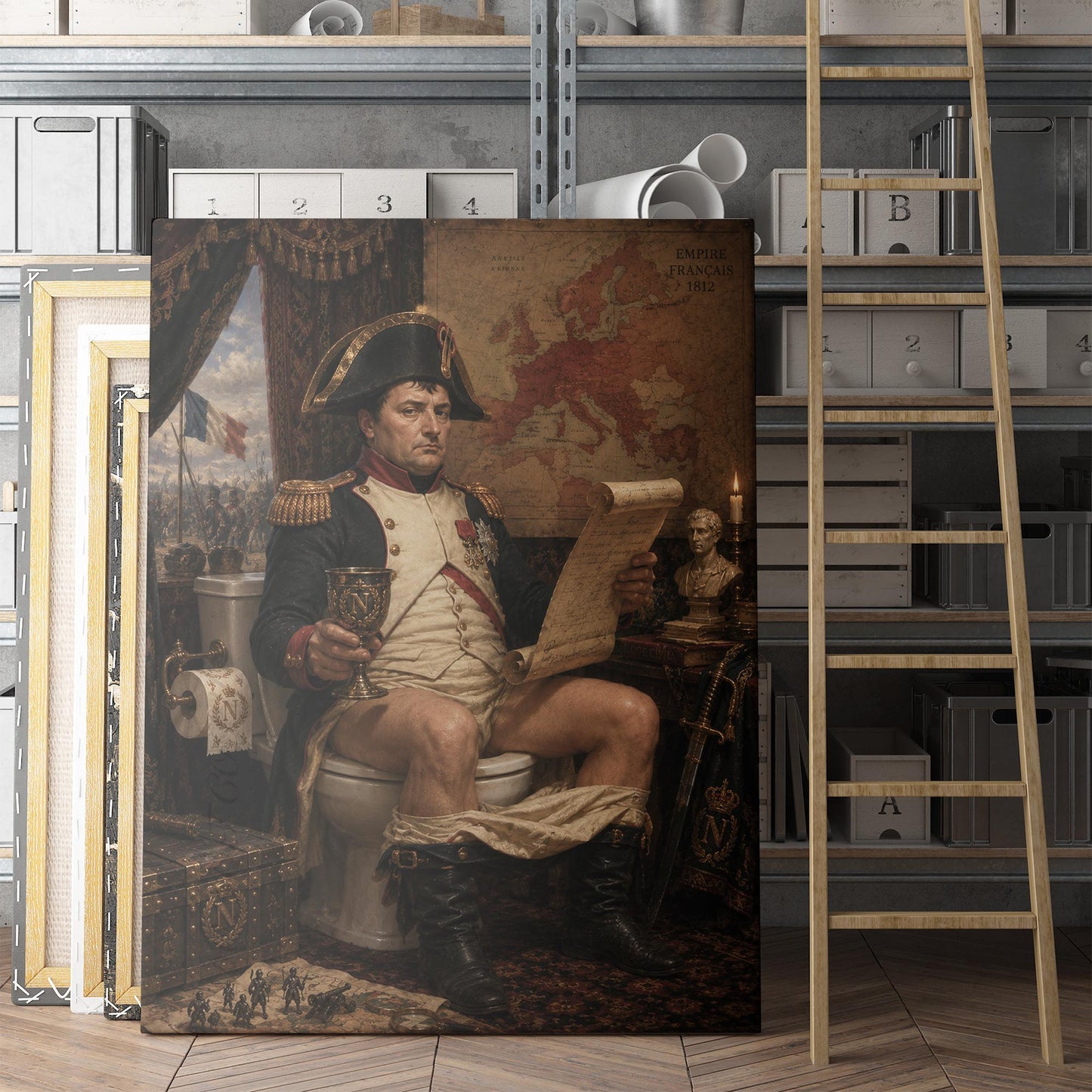 Napoleon Bonaparte On The Toilet