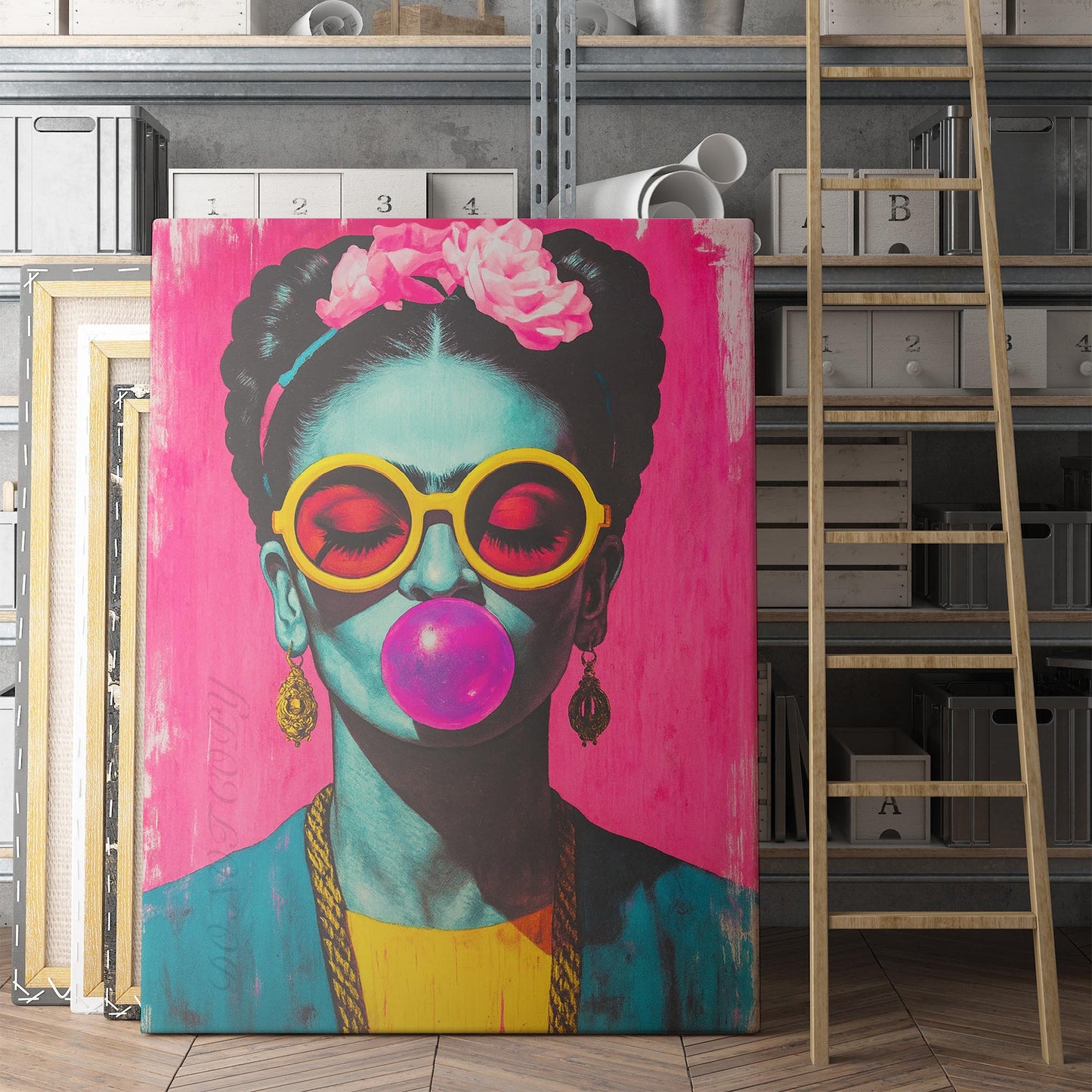Frida Kahlo Bubblegum And Sunglasses