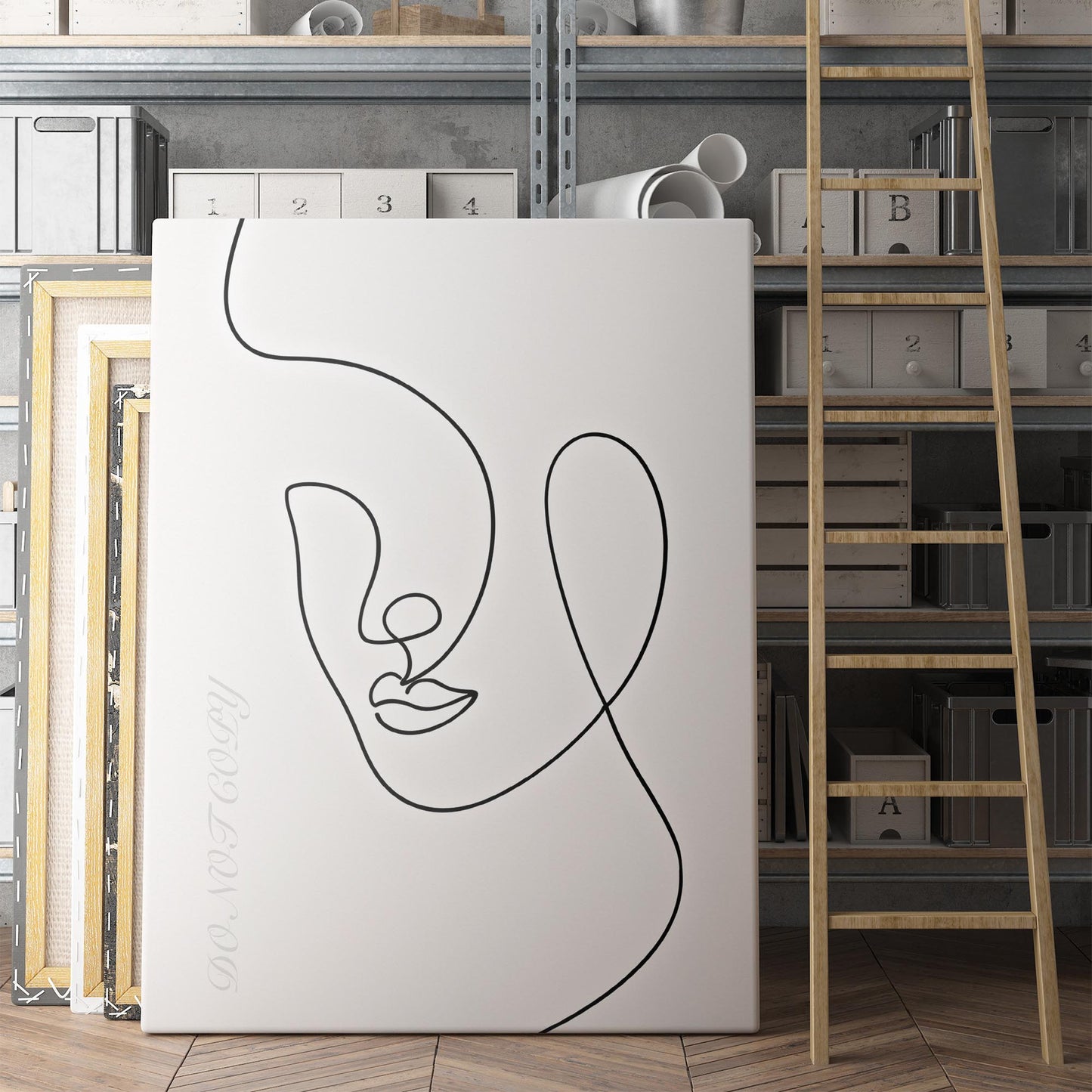 Face Of A Woman Line Art