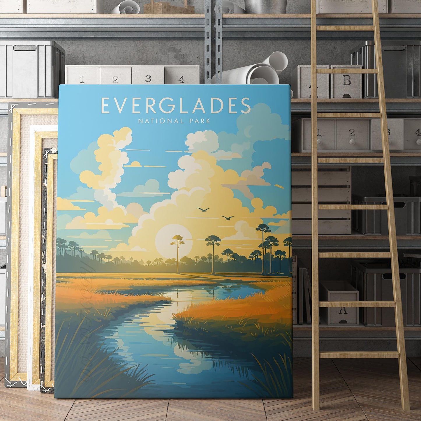 Everglades Florida Travel Poster