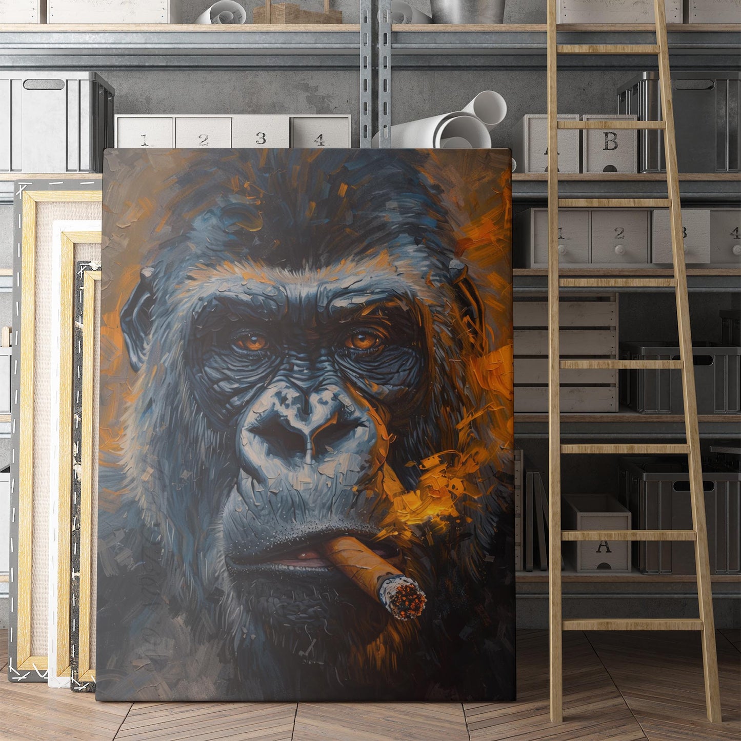 Gorilla Smoking A Cigar