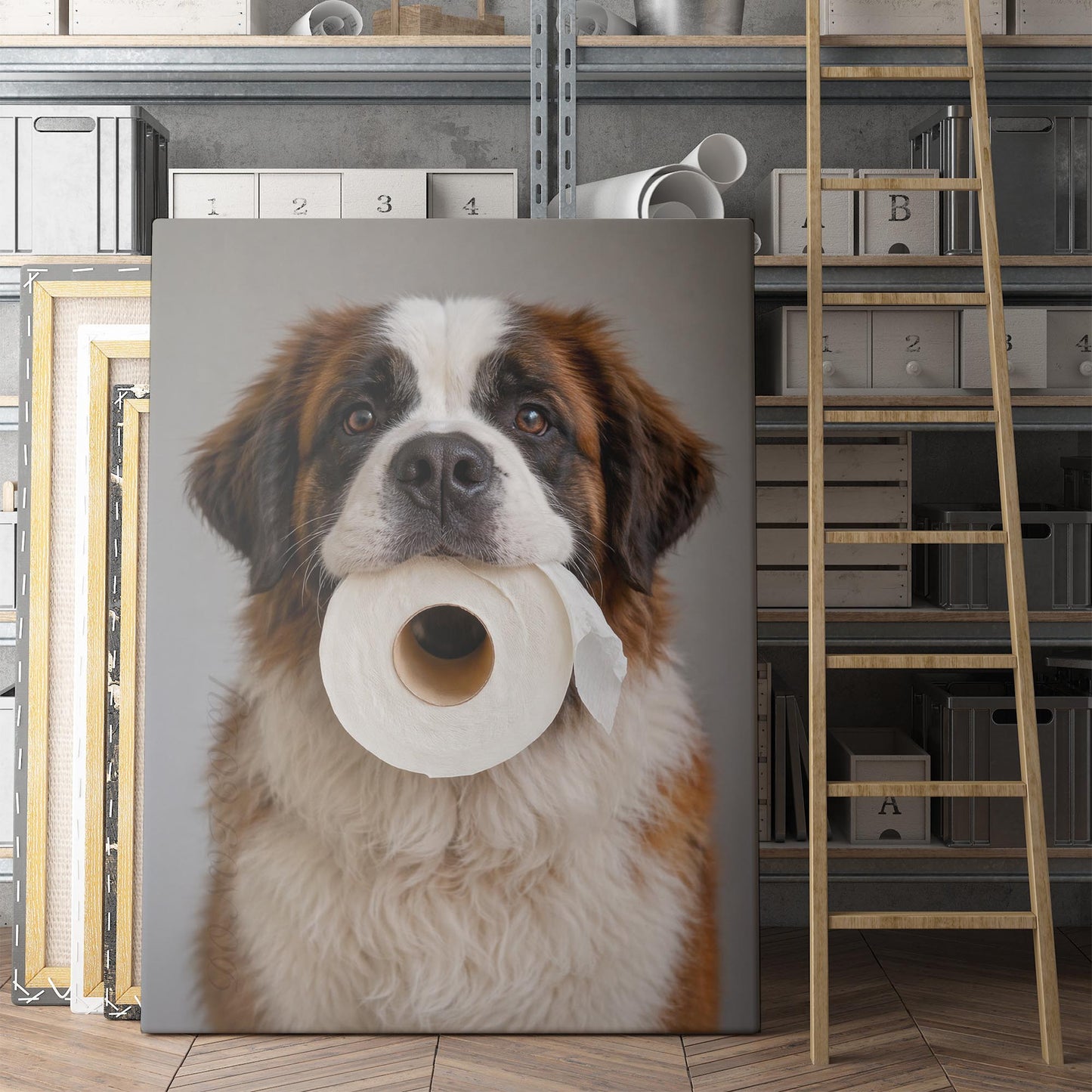 Saint Bernard Dog Toilet Paper