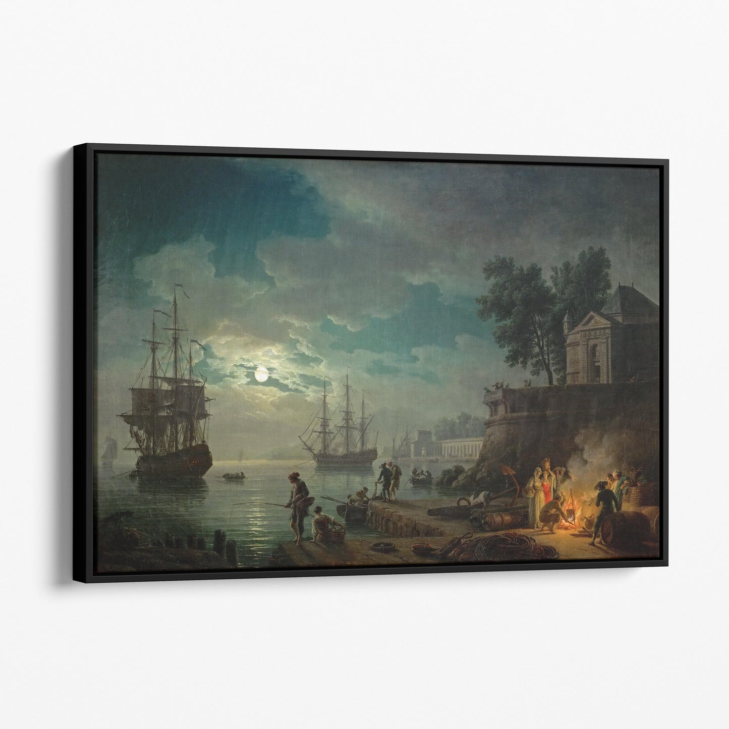 Night - A Port in the Moonlight, 1748 by Claude Vernet
