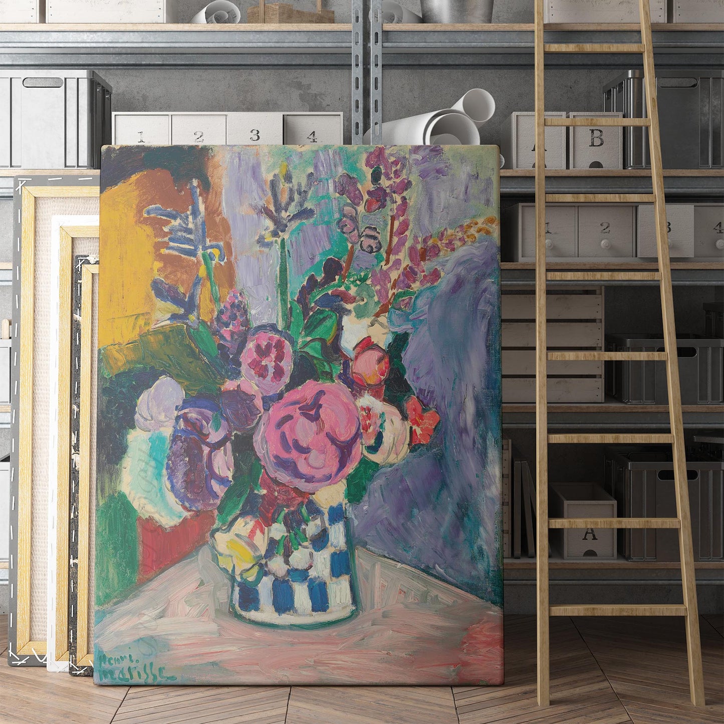 Les Pivoines - Still Life of Peonies in a Vase 1907 by Henri Matisse