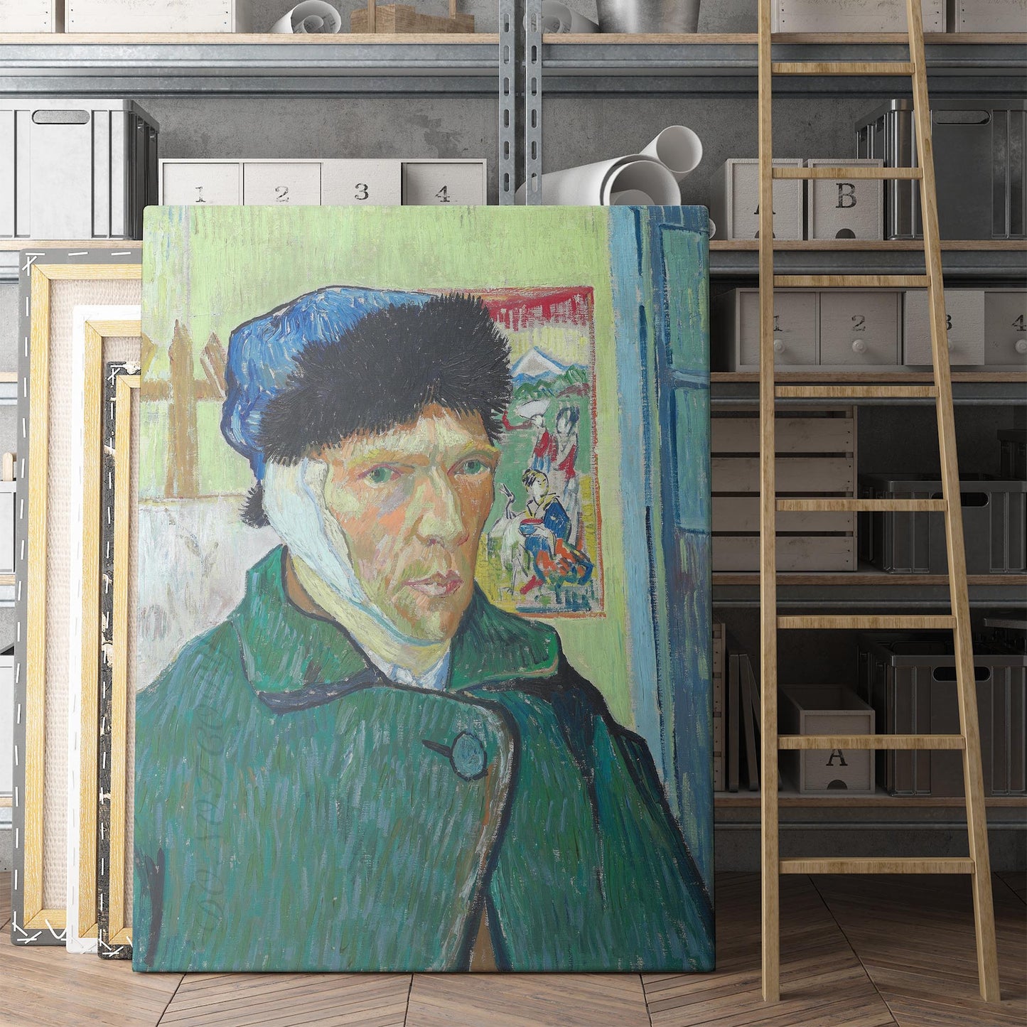 Self-Portrait with Bandaged Ear (1889) by Vincent van Gogh