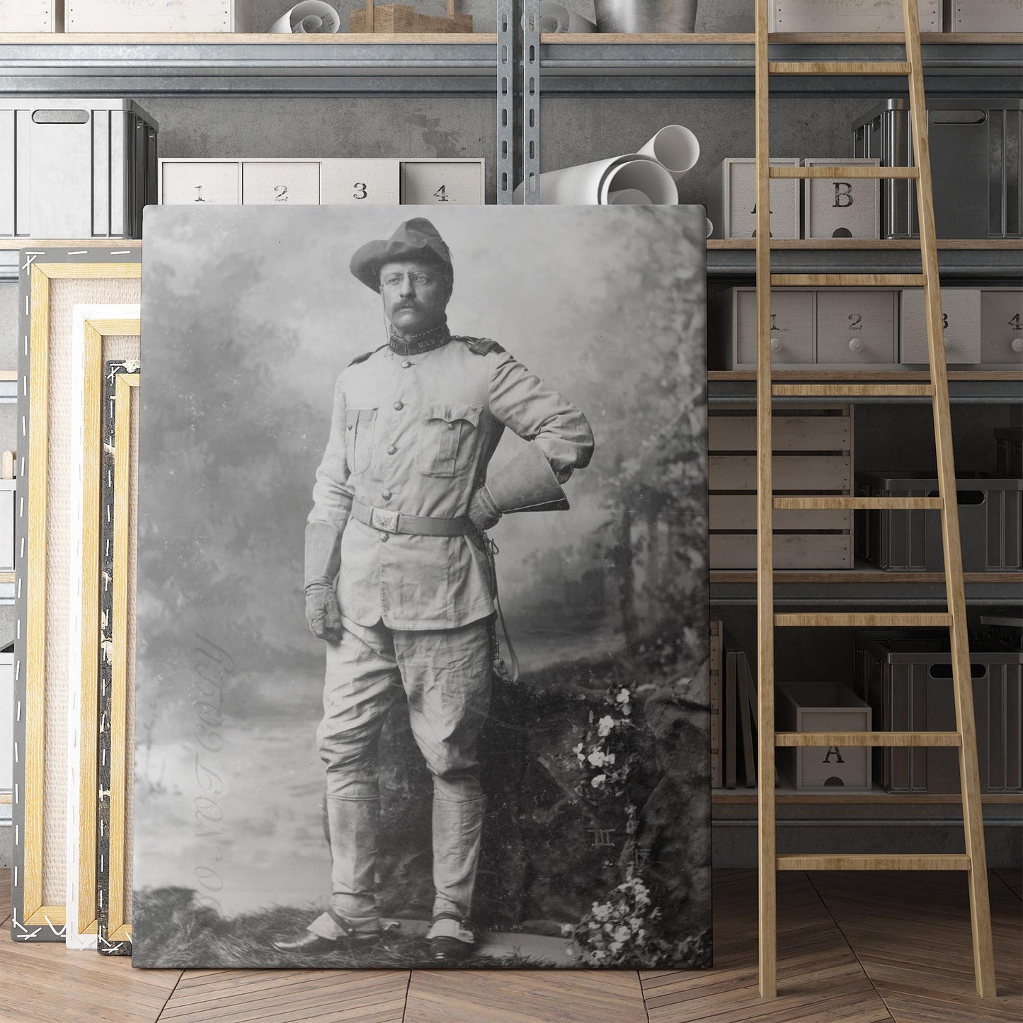 General Theodore Teddy Roosevelt In Rough Rider Uniform