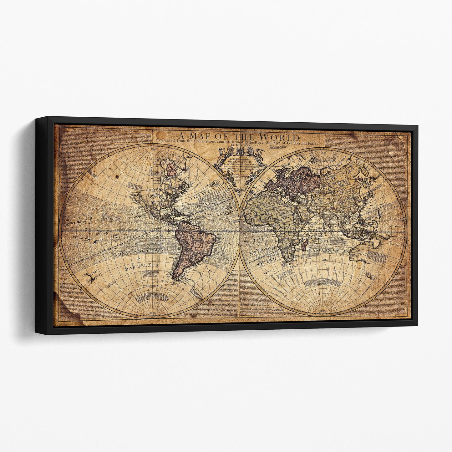 A Map of the World, Royal Society of London and Paris